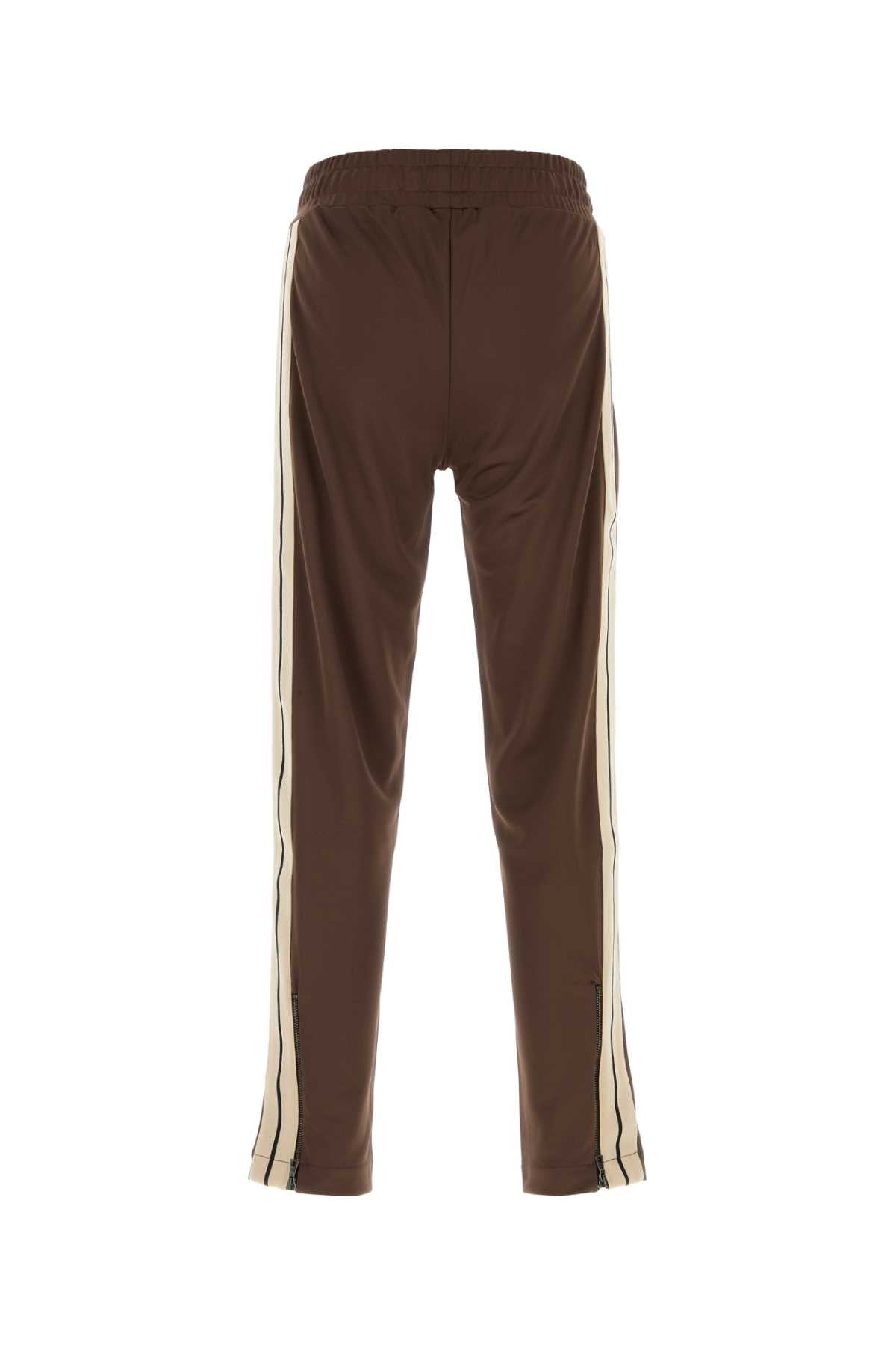 Palm Angels Men Chocolate Tech Fabric Joggers PALM ANGELS