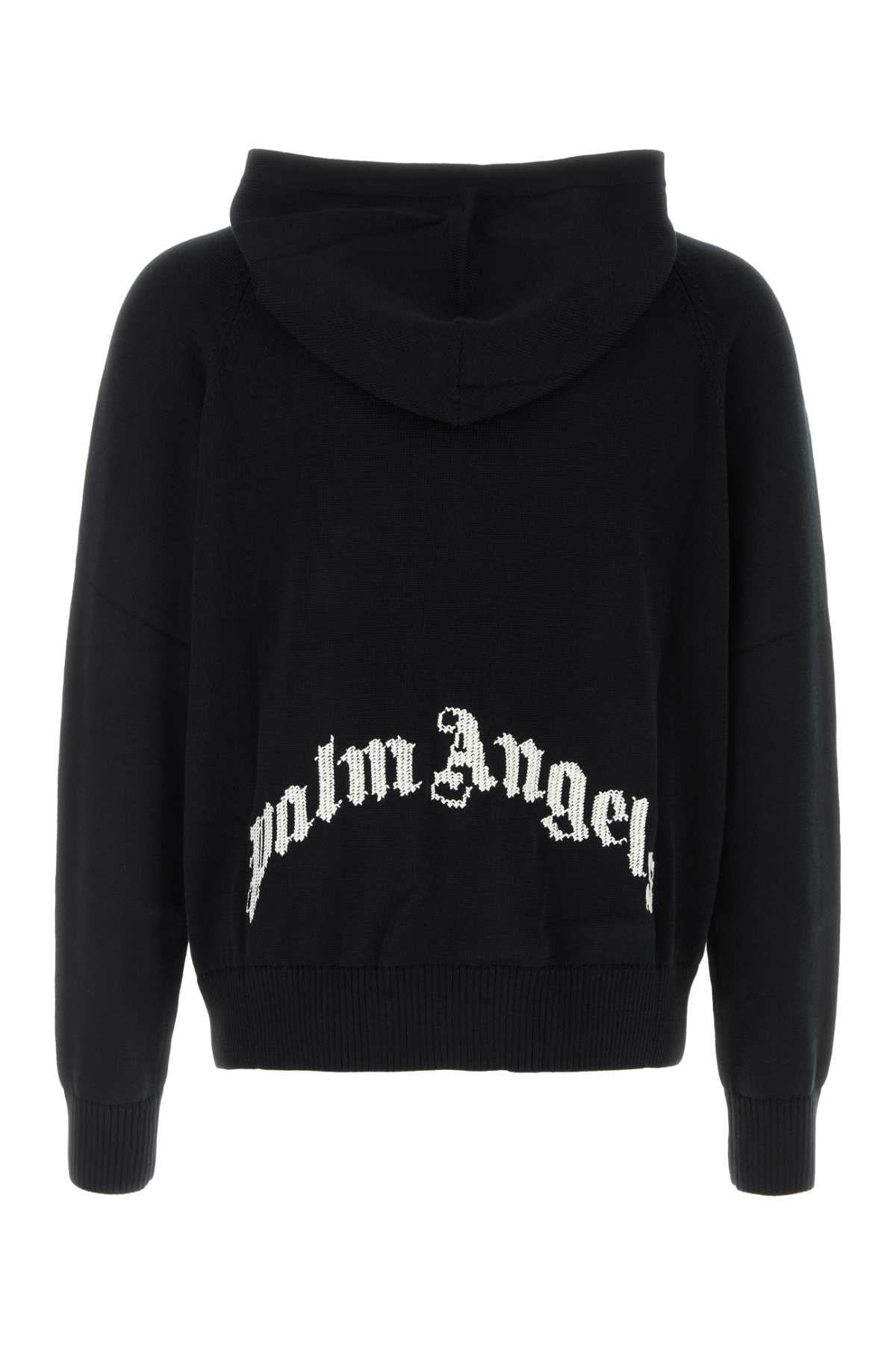 Palm Angels Men Black Cotton Oversize Sweatshirt PALM ANGELS