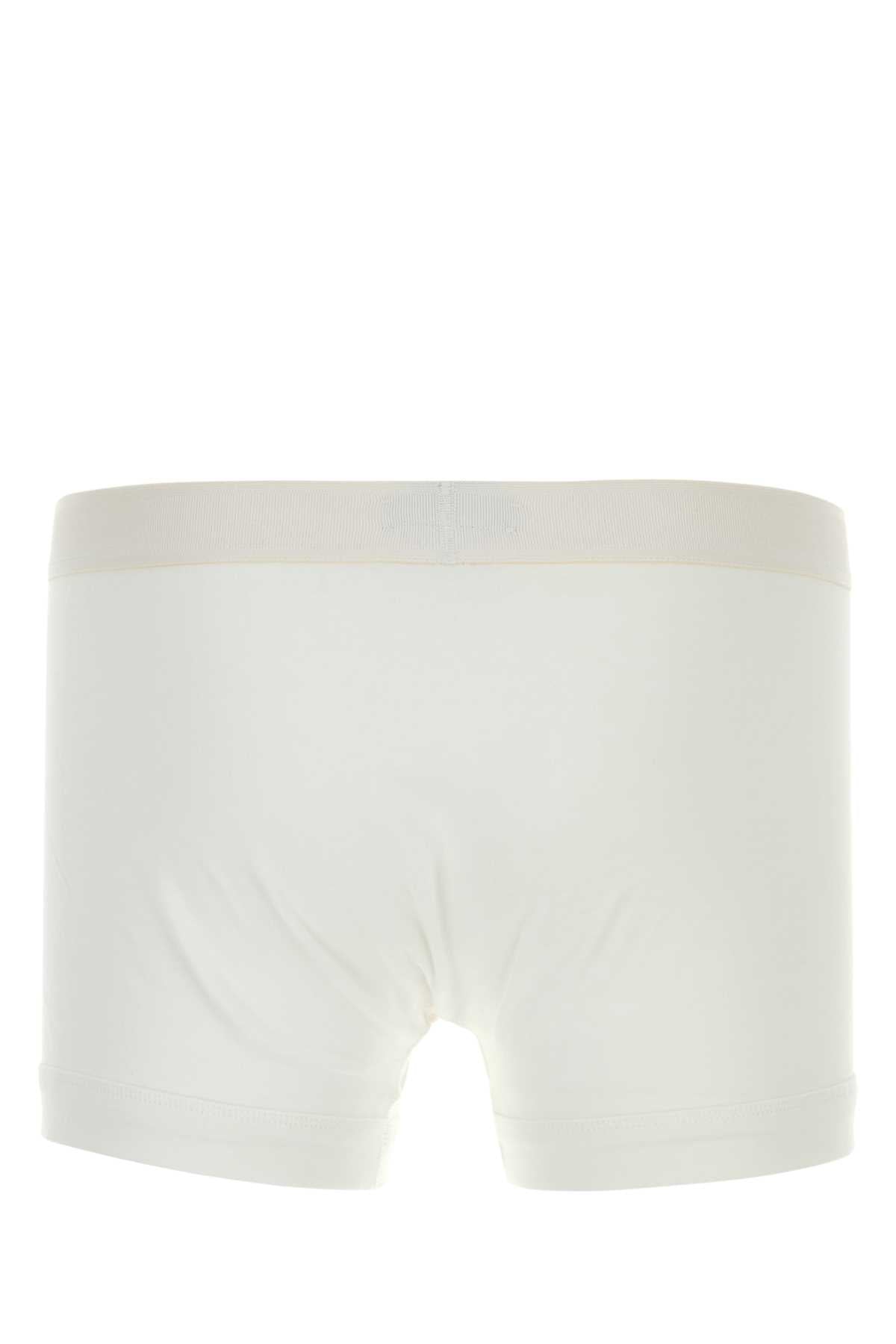 Tom Ford Men White Stretch Cotton Boxer TOM FORD