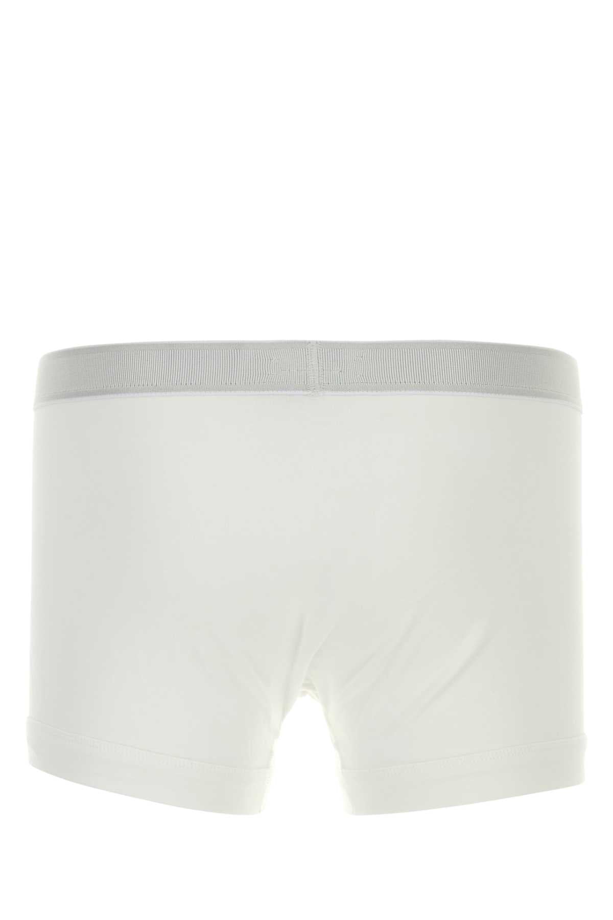 Tom Ford Men White Stretch Cotton Boxer Set TOM FORD