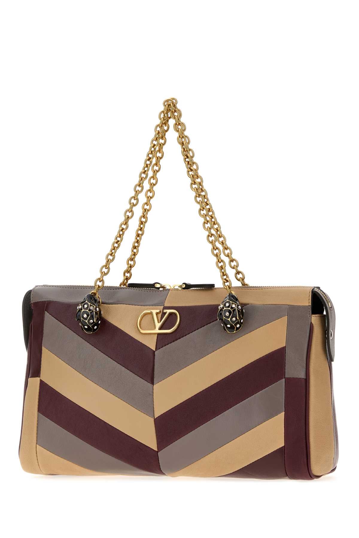 Valentino Garavani Women Multicolor Nappa Leather Panthea Shopping Bag VALENTINO GARAVANI