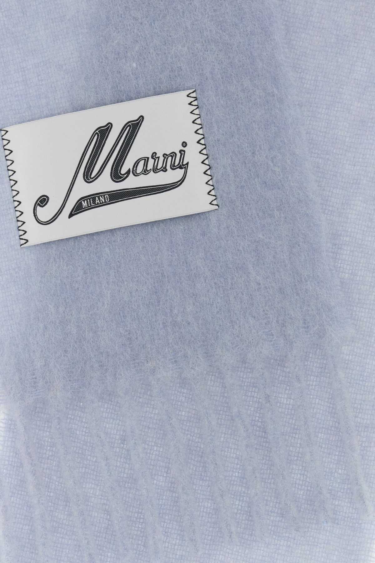 Marni Women Powder Blue Alpaca Blend Scarf MARNI