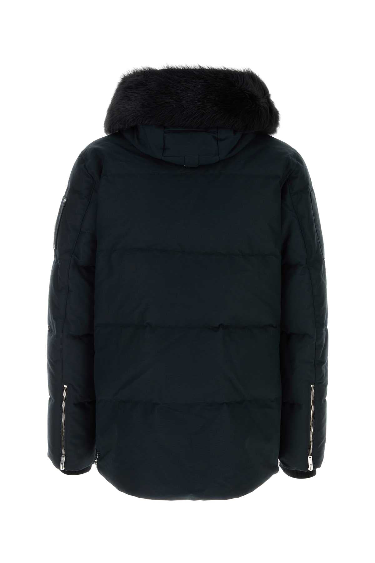 Moose Knuckles Men Midnight Blue Cotton Blend Down Jacket MOOSE KNUCKLES