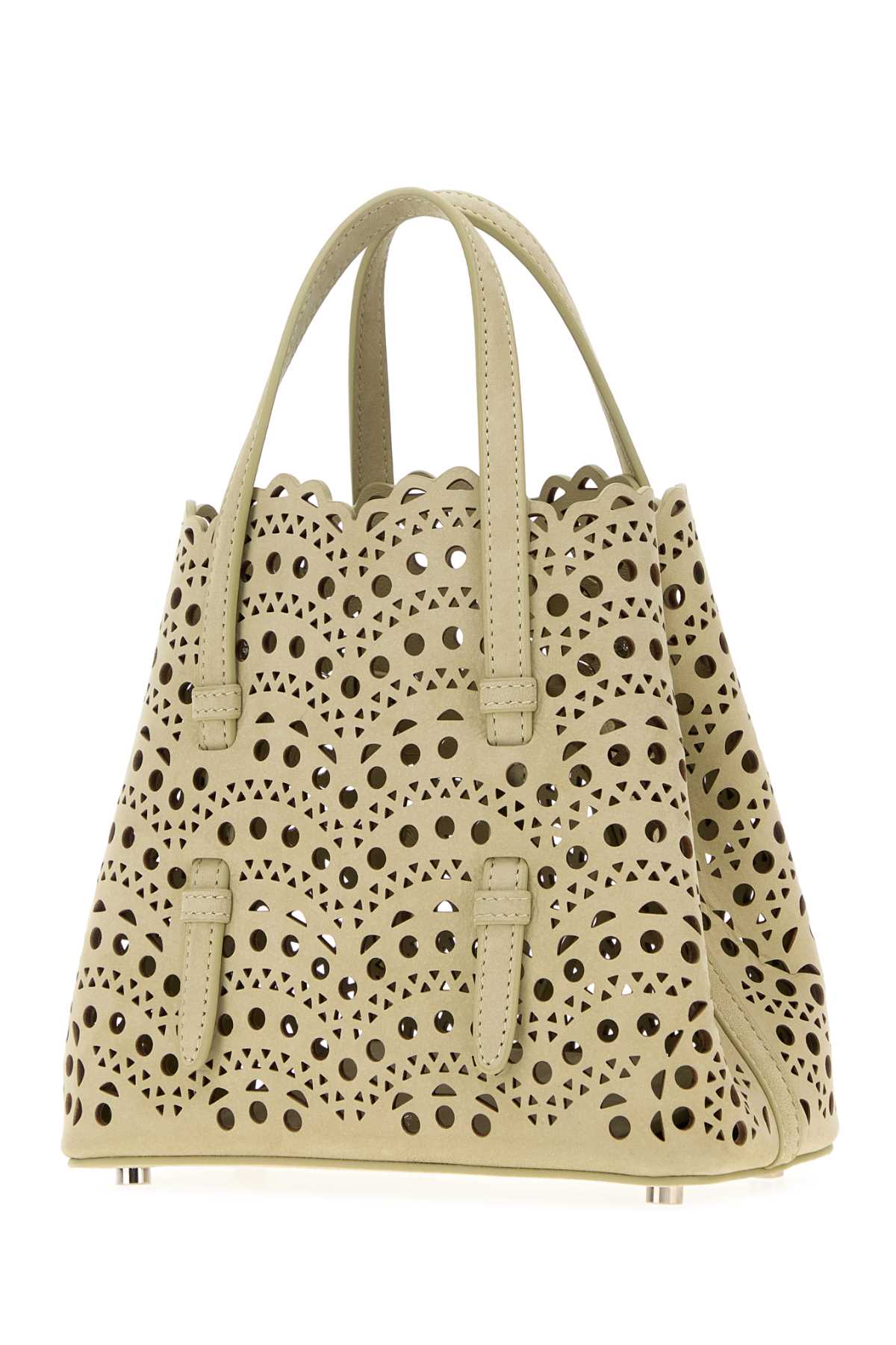Alaia Women Sage Green Nubuck Mina 20 Handbag ALAIA