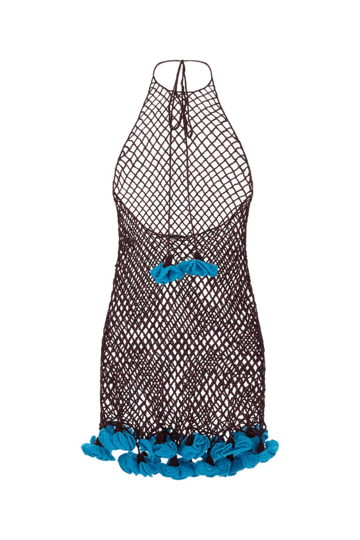 Alaia Women Two-Tone Crochet Mini Dress ALAIA