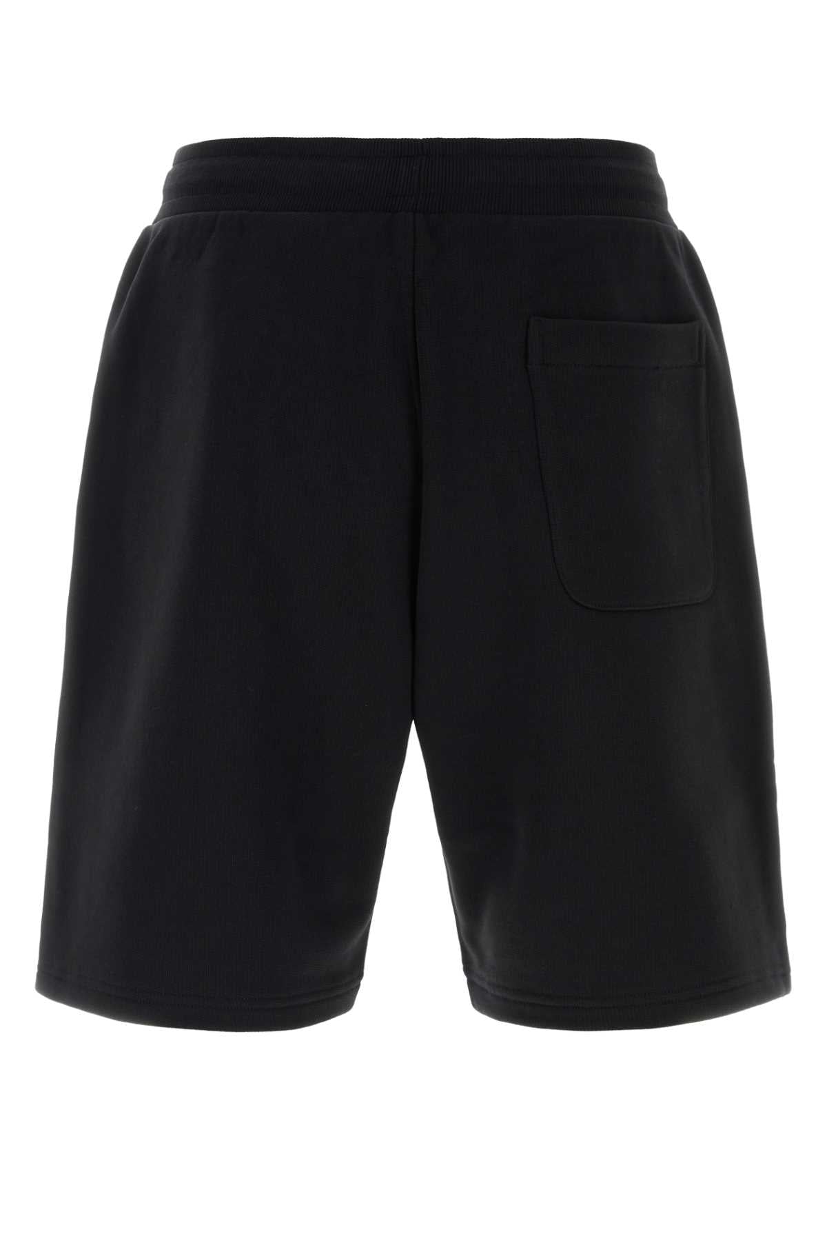 Ami Men Black Cotton Bermuda Shorts AMI PARIS