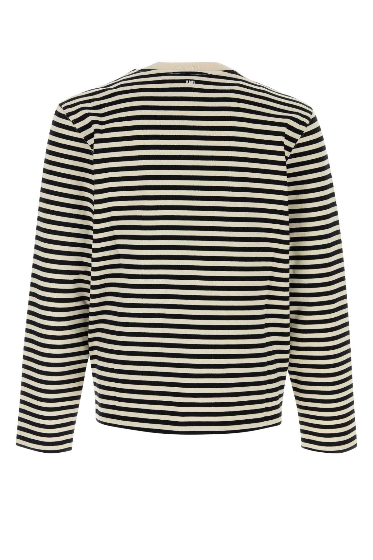 Ami Men Embroidered Cotton T-Shirt AMI PARIS