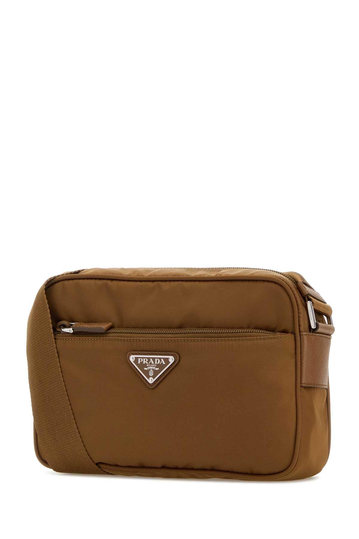 Prada Women Brown Re-Nylon Crossbody Bag PRADA