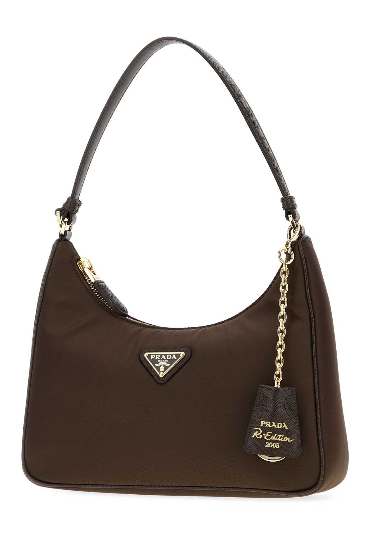 Prada Women Brown Re-Nylon Prada Re-Edition 2005 Shoulder Bag PRADA