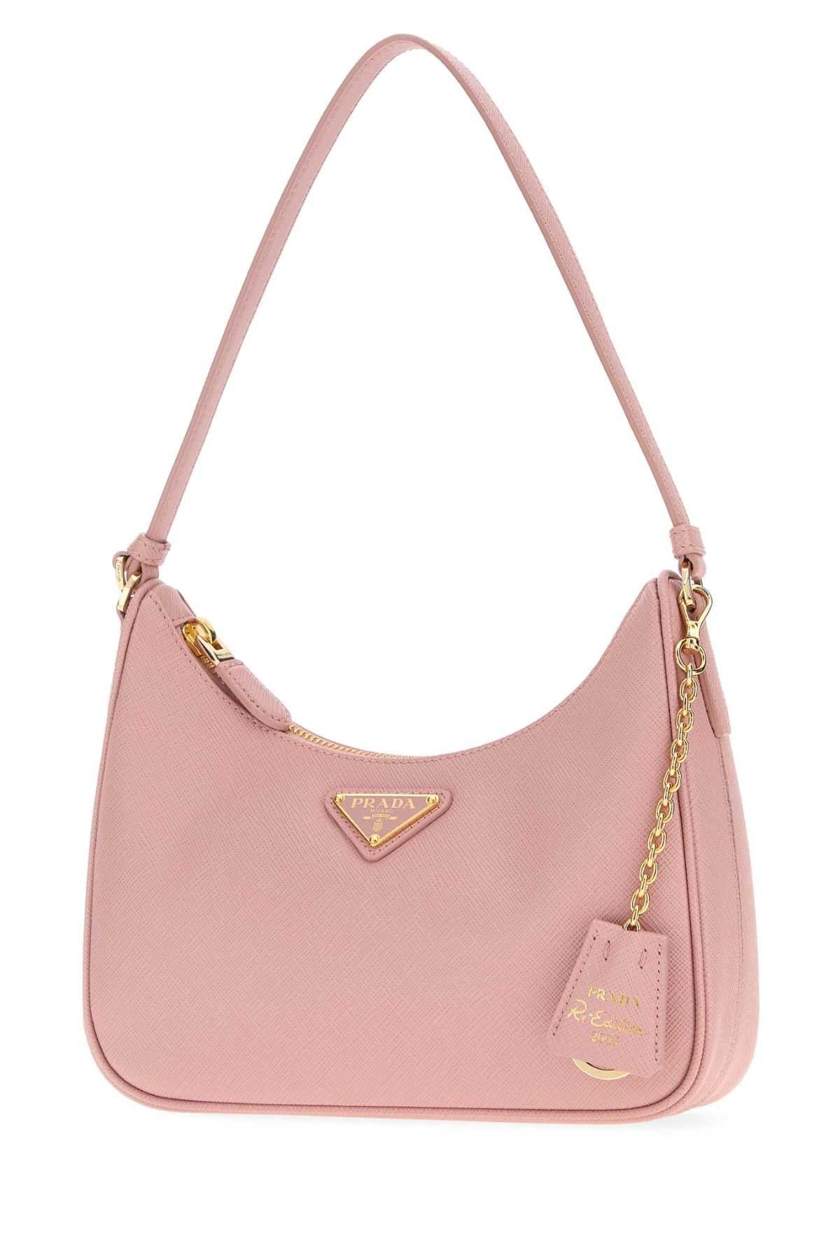 Prada Women Pink Leather Prada Re-Edition 2005 Shoulder Bag PRADA