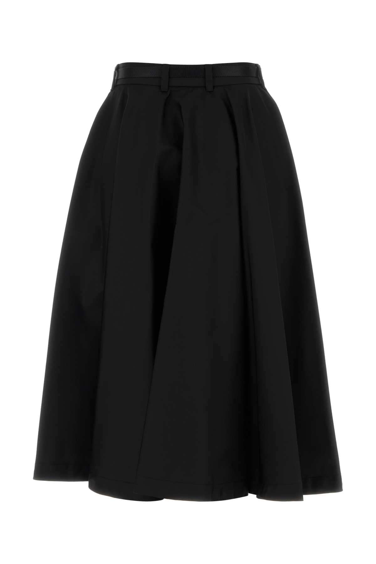 Prada Women Black Re-Nylon Skirt PRADA