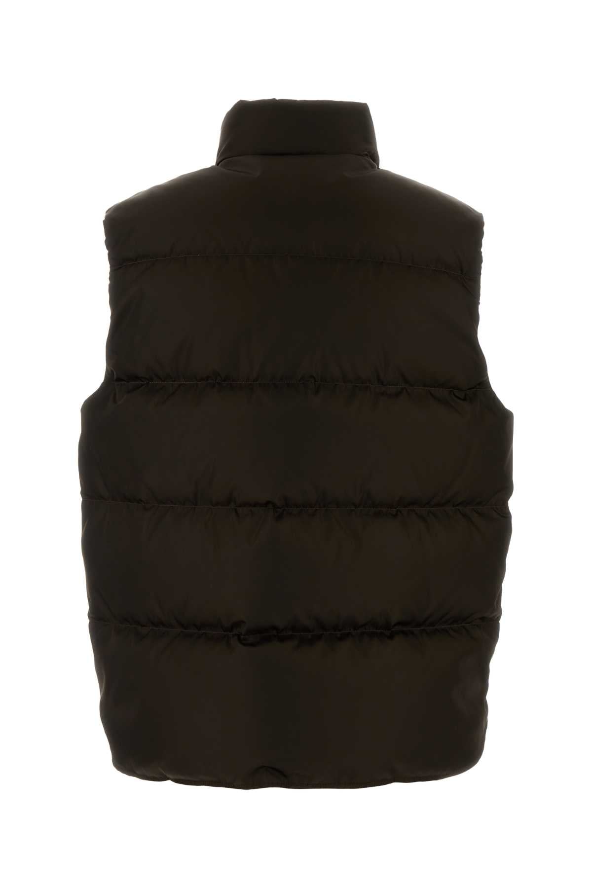 Prada Women Brown Re-Nylon Down Jacket PRADA