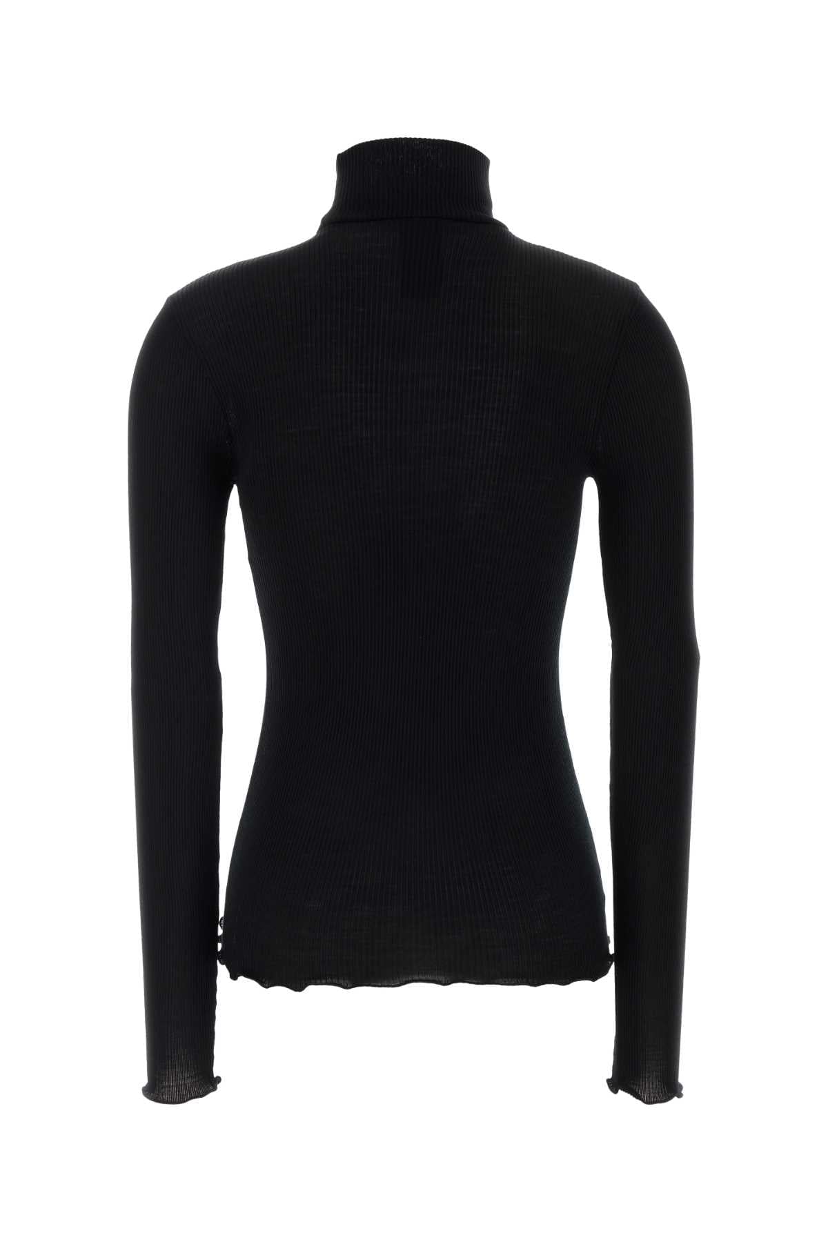 Prada Women Black Wool Blend Sweater PRADA