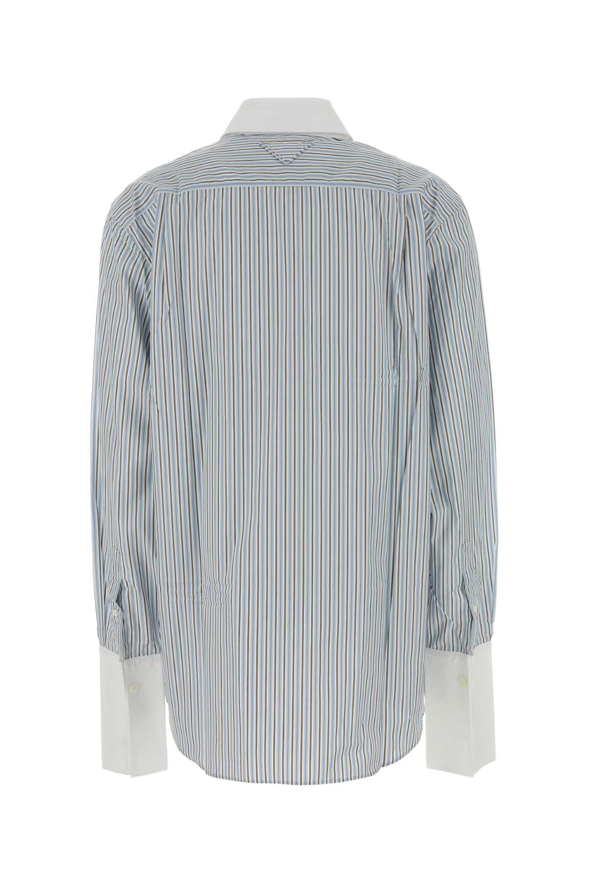 Prada Women Embroidered Poplin Shirt PRADA