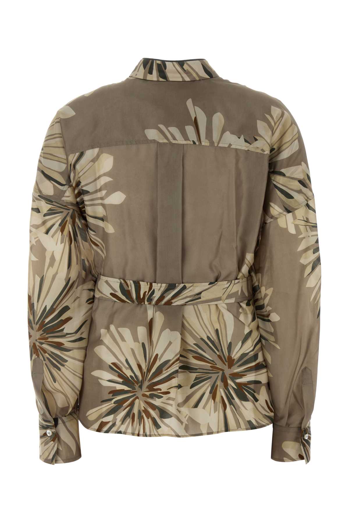 Brunello Cucinelli Women Printed Silk Shirt BRUNELLO CUCINELLI