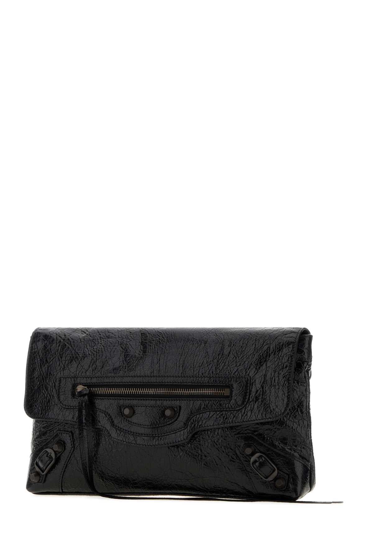 Balenciaga Women Black Leather Le City Clutch BALENCIAGA
