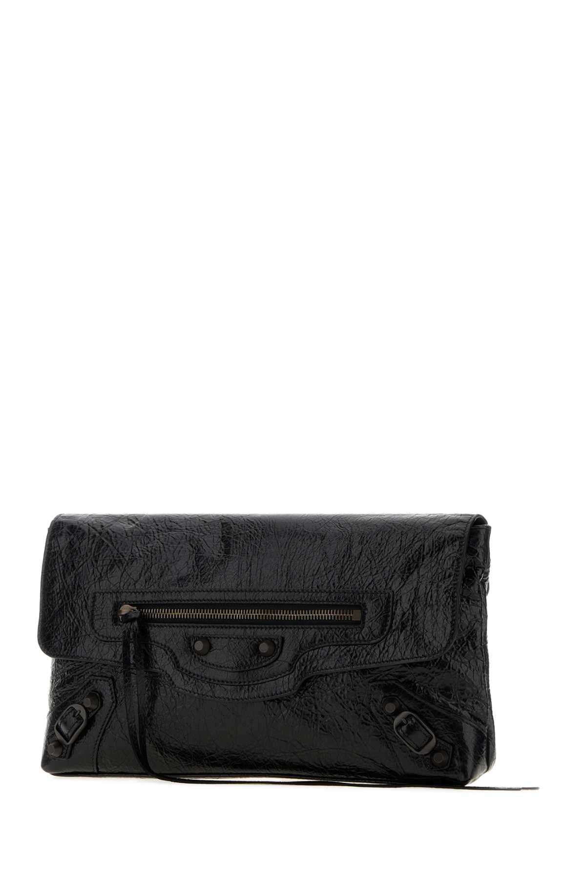 Balenciaga Women Black Leather Le City Clutch BALENCIAGA