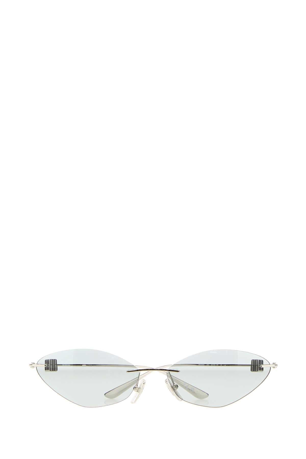 Balenciaga Women Silver Metal Sunglasses BALENCIAGA