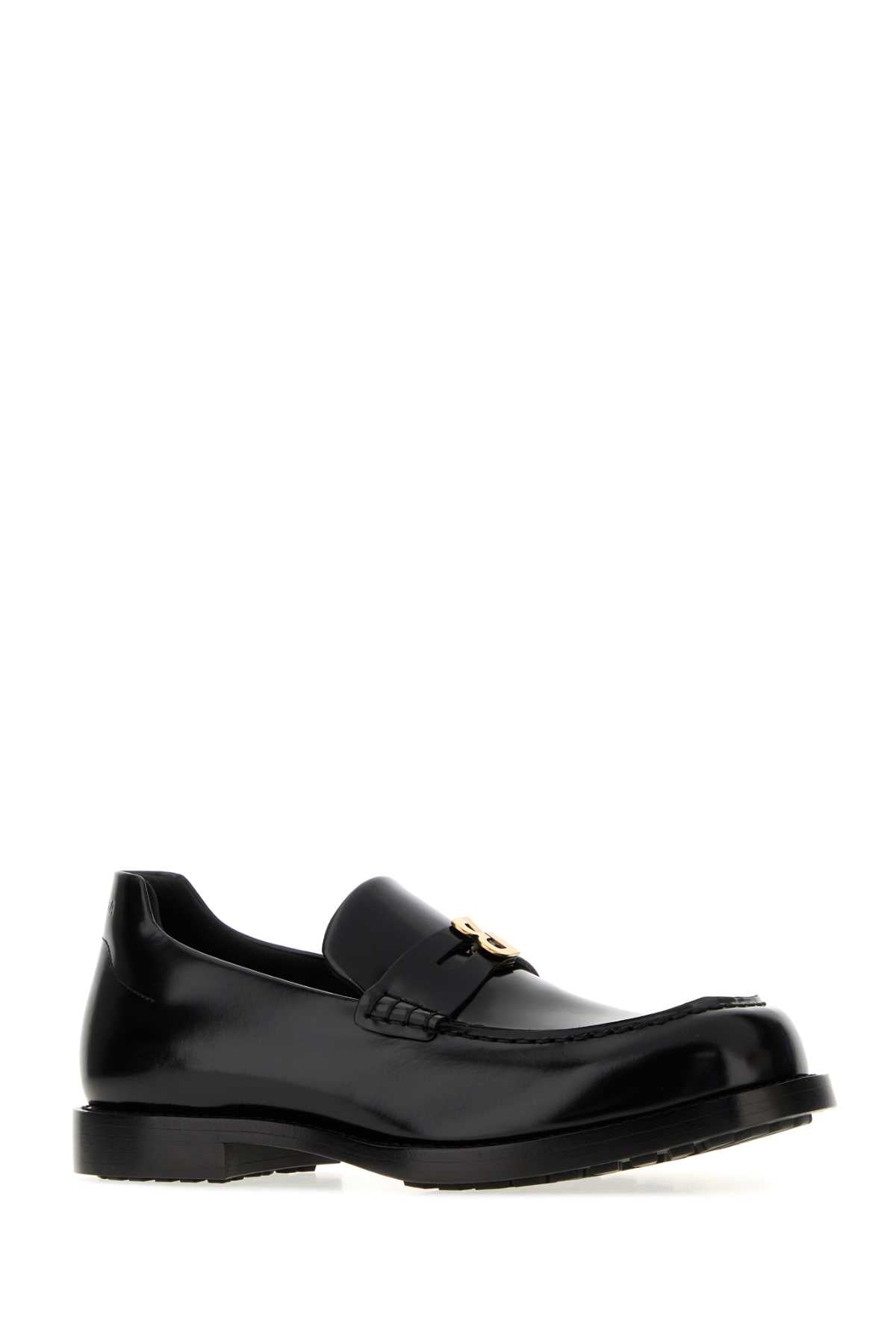Balenciaga Women Black Leather Confy Loafers BALENCIAGA