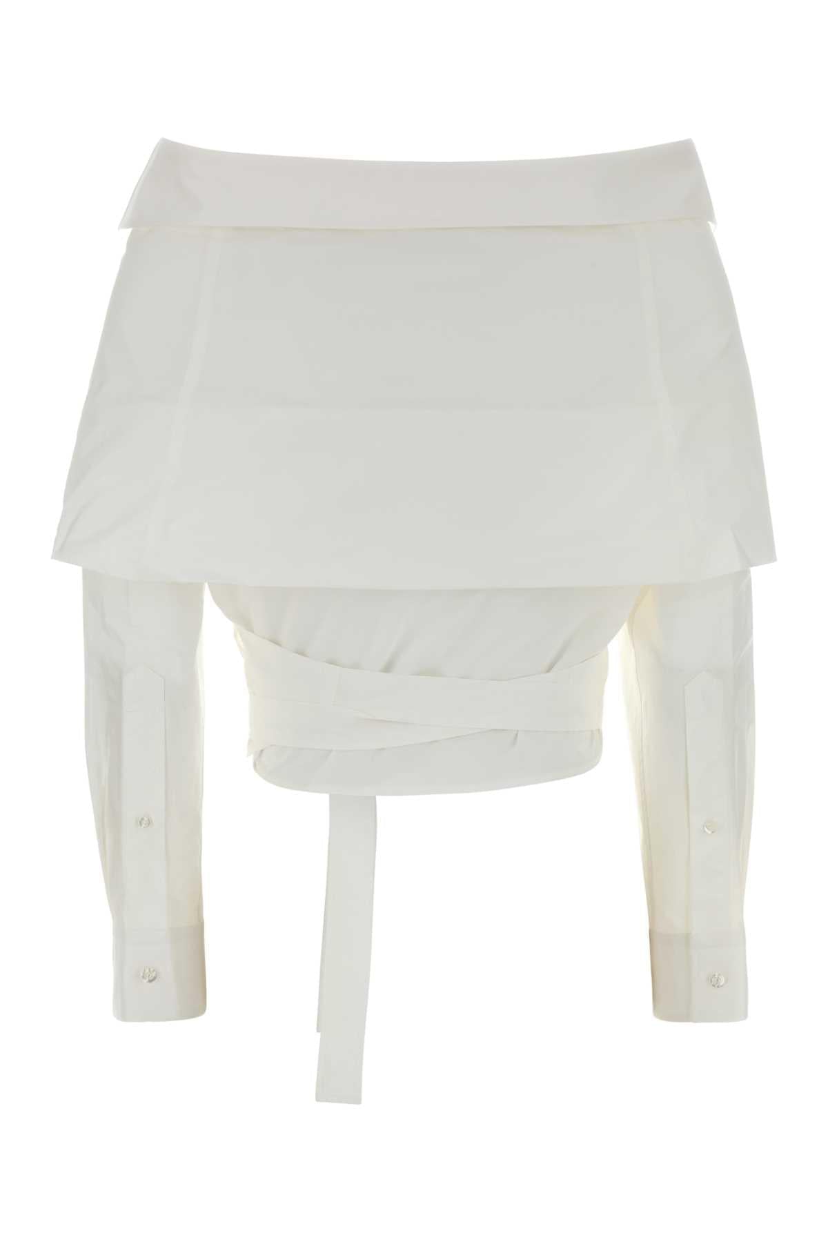 Balenciaga Women White Poplin Shirt BALENCIAGA