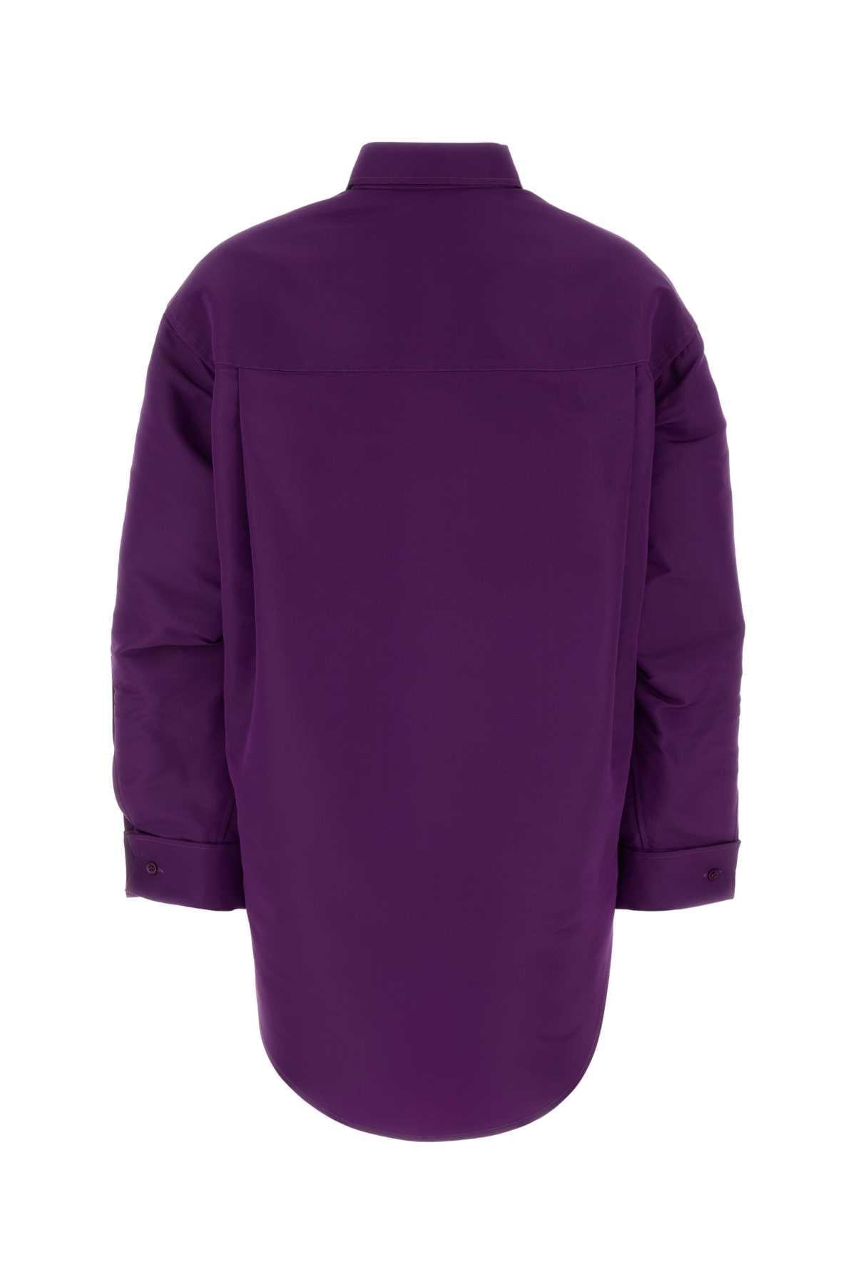 Balenciaga Women Purple Silk Shirt BALENCIAGA