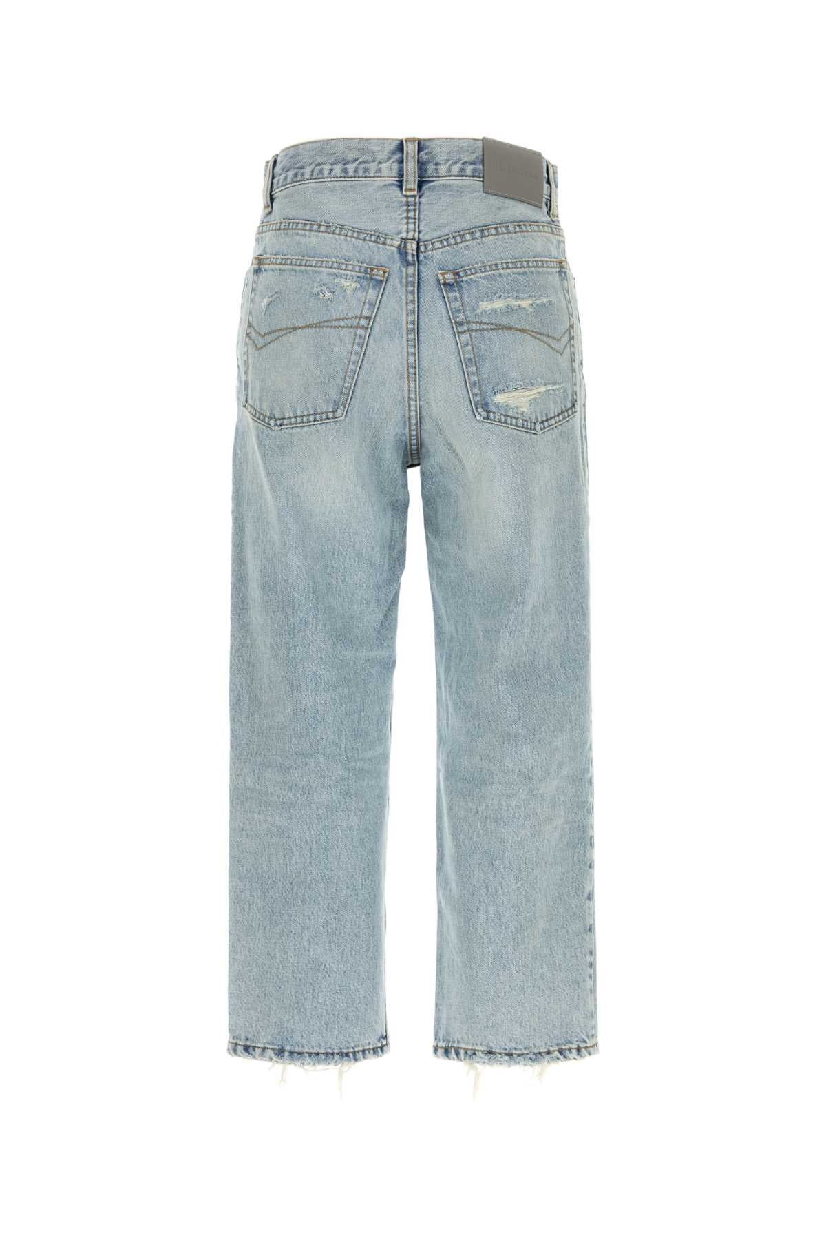 Balenciaga Women Light-Blue Denim Jeans BALENCIAGA