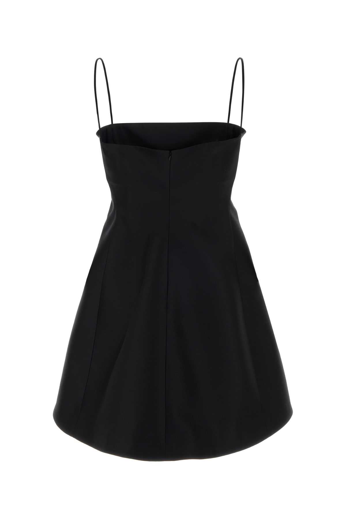 Balenciaga Women Black Wool Blend Mini Dress BALENCIAGA