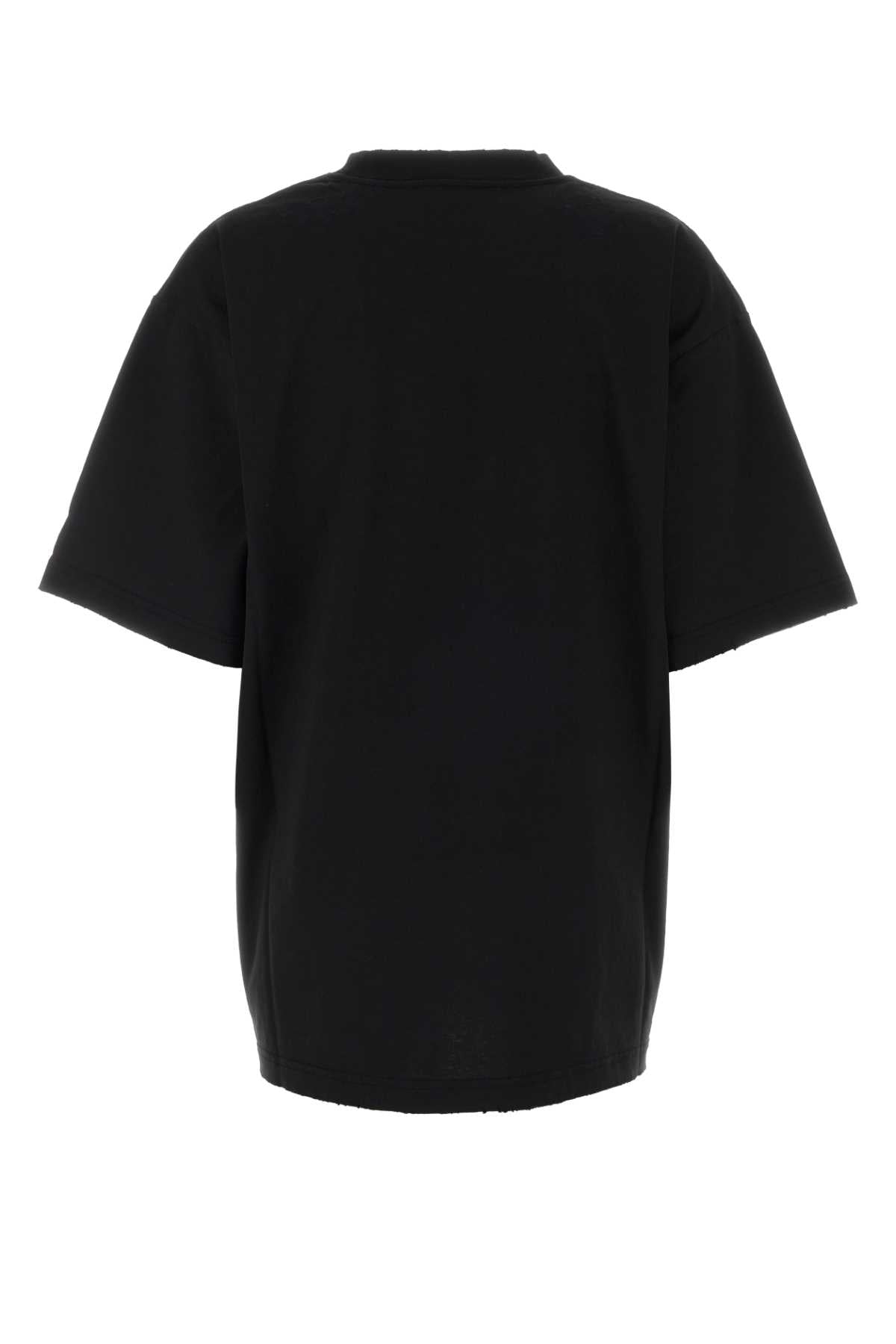 Balenciaga Women Black Cotton Oversize T-Shirt BALENCIAGA
