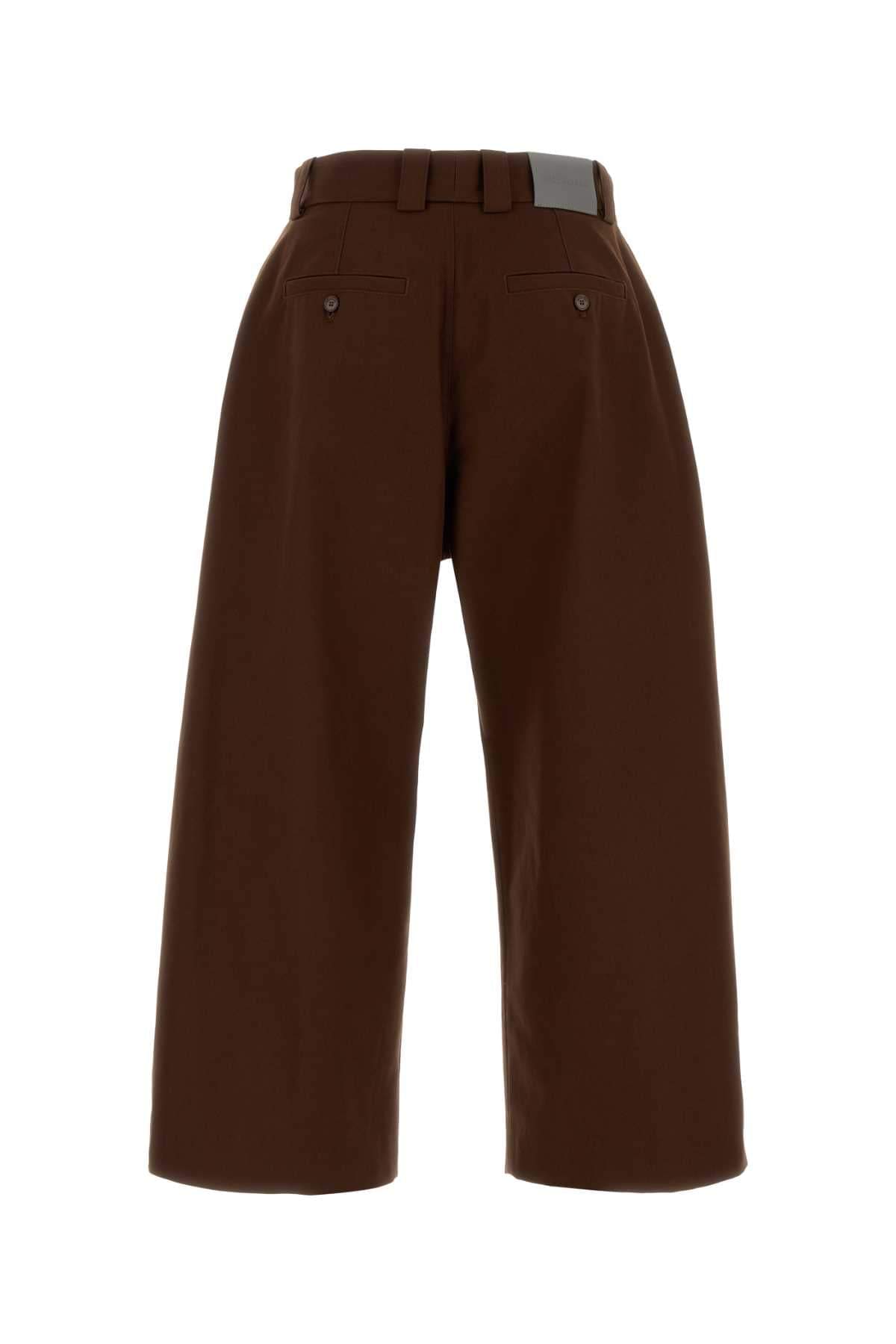 Balenciaga Men Chocolate Cotton Wide-Leg Pant BALENCIAGA
