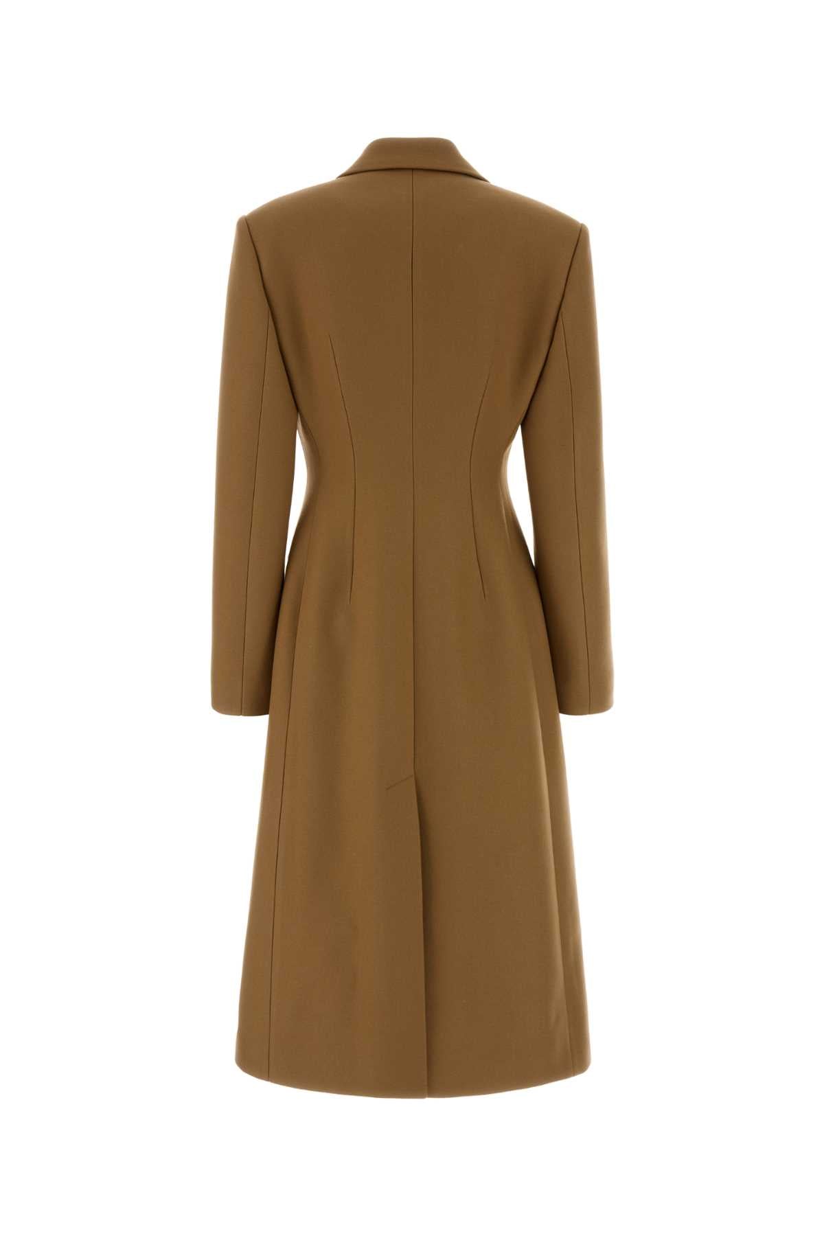 Balenciaga Women Biscuit Wool Blend Coat BALENCIAGA
