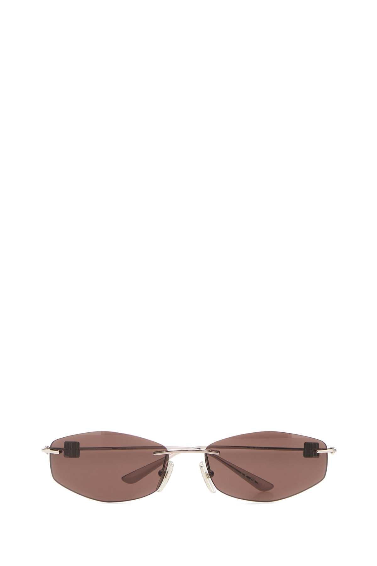 Balenciaga Women Silver Metal Sunglasses BALENCIAGA