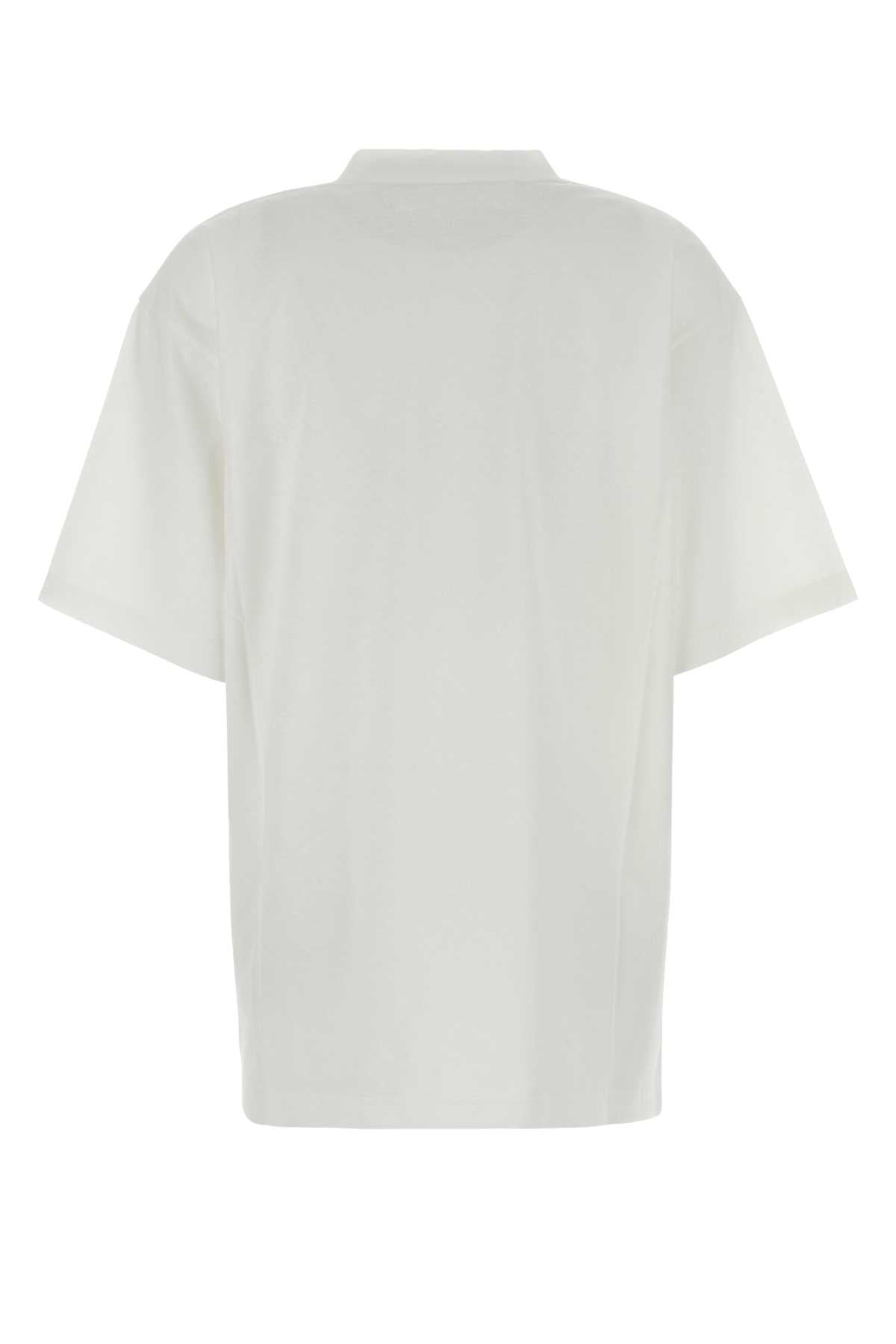 Balenciaga Women White Cotton T-Shirt BALENCIAGA