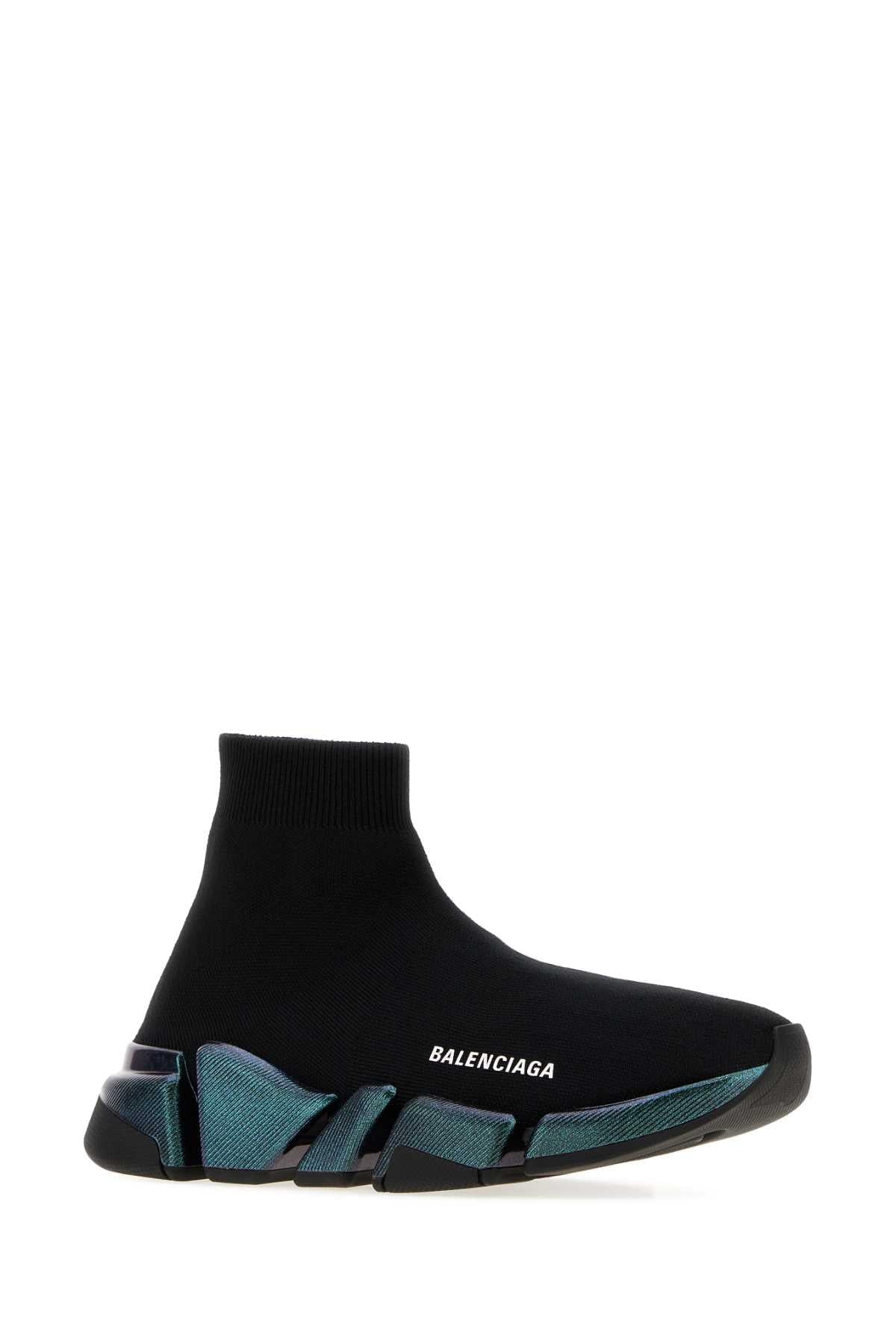 Balenciaga Women Black Stretch Fabric Speed 2.0 Sneakers BALENCIAGA