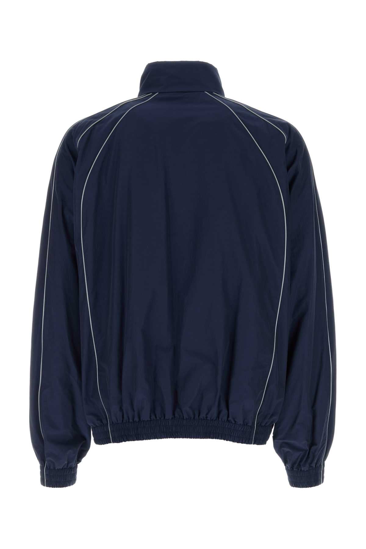 Balenciaga Men Navy Blue Cotton And Nylon Jacket BALENCIAGA