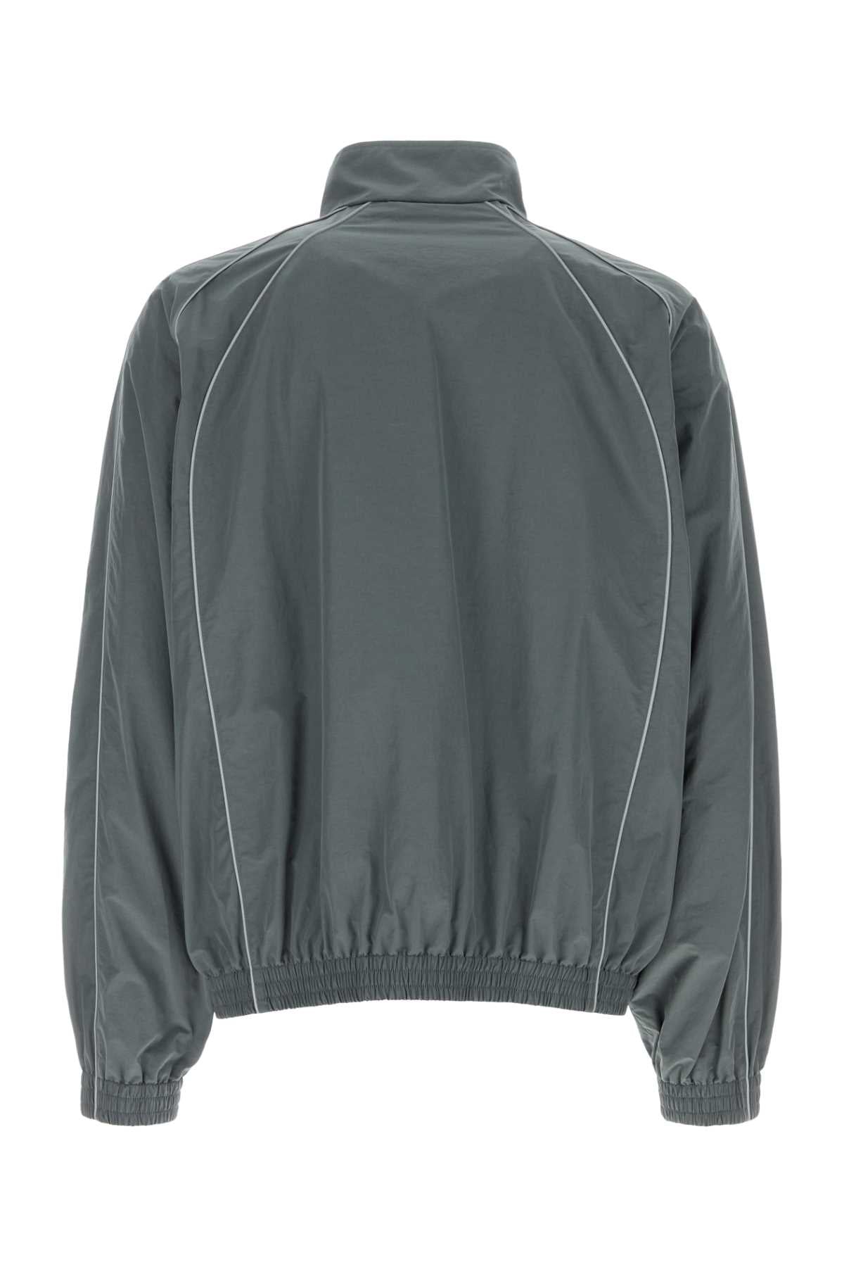 Balenciaga Men Dark Grey Cotton And Nylon Jacket BALENCIAGA