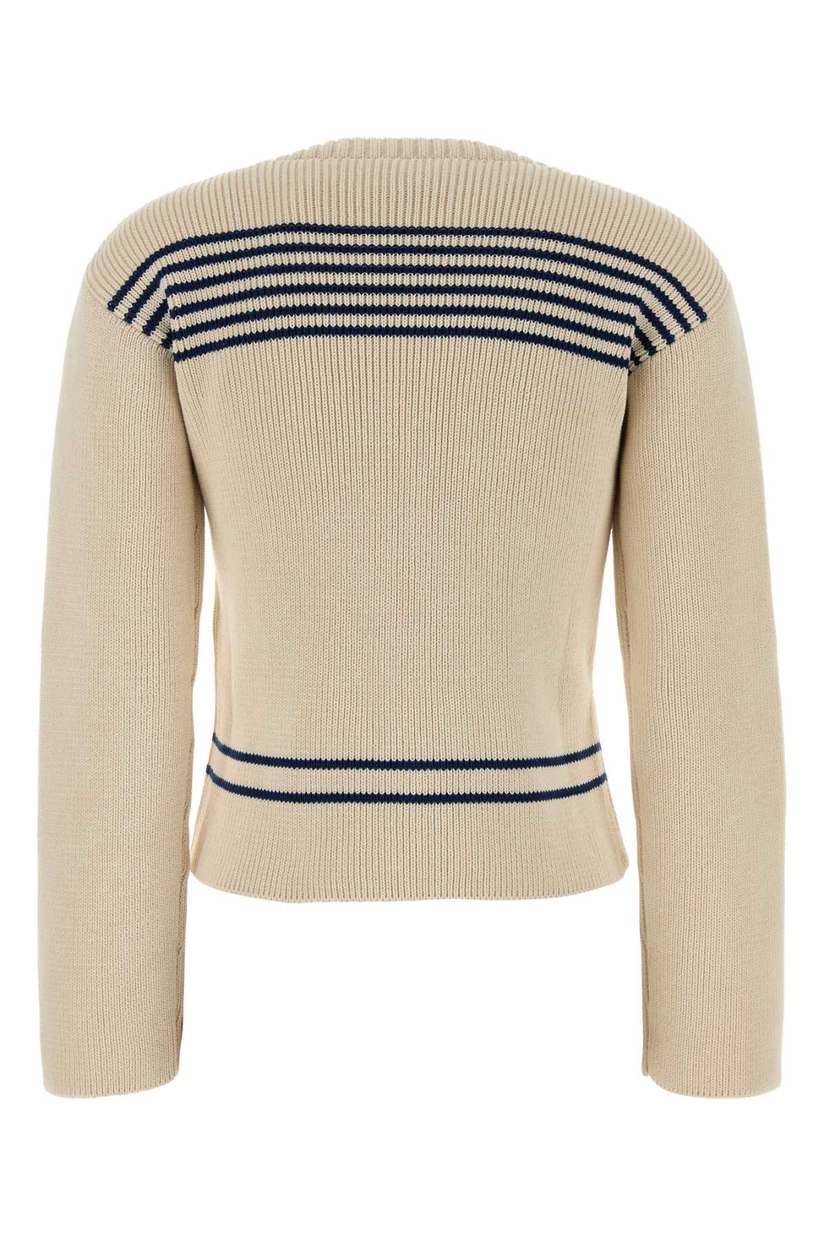 Balenciaga Women Sand Cotton Sweater BALENCIAGA