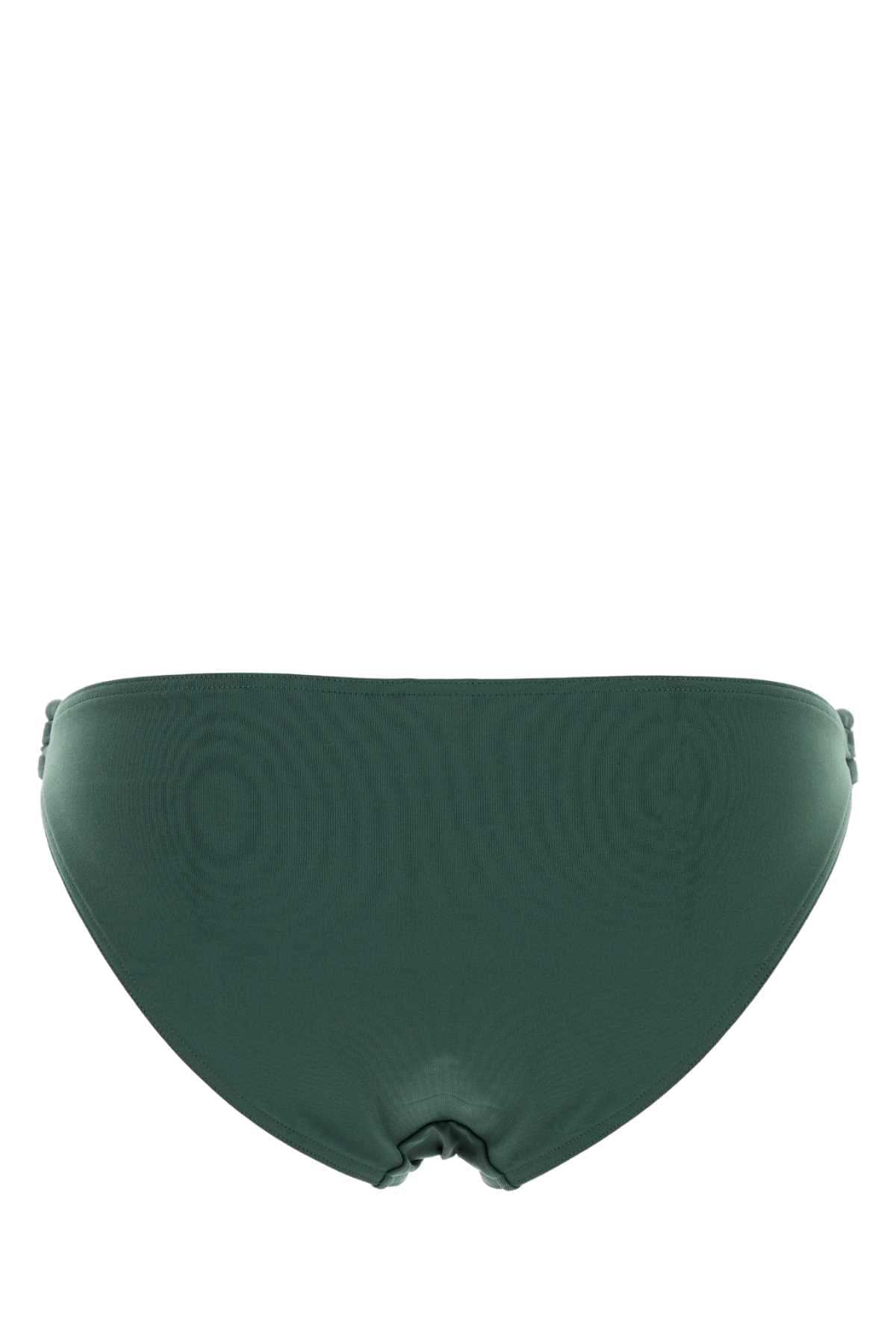Eres Women Dark Green Stretch Nylon Clutch Bikini Bottom ERES