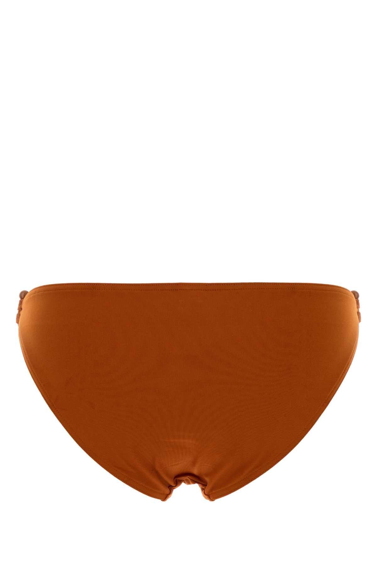 Eres Women Orange Stretch Nylon Clutch Bikini Bottom ERES