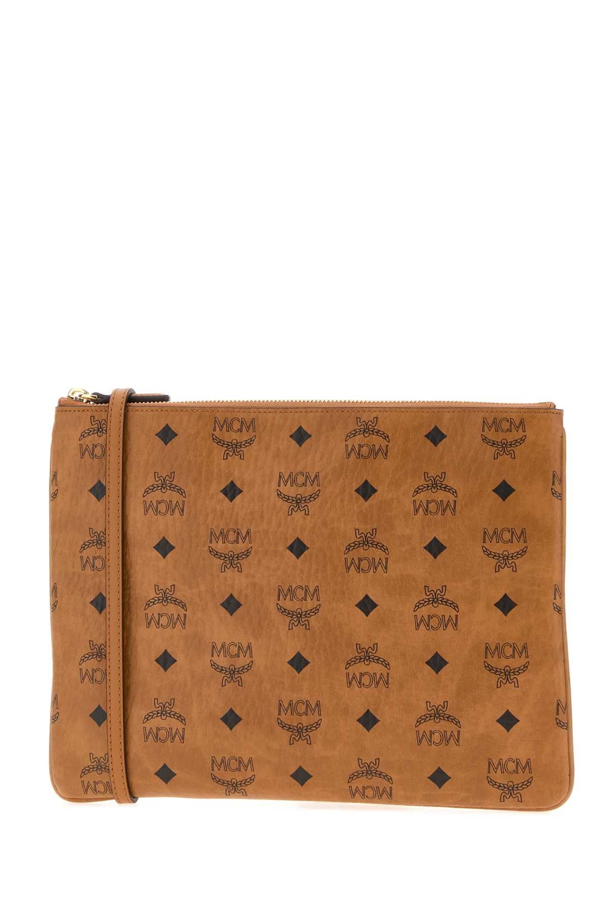 Mcm Unisex Printed Canvas Aren Crossbody Bag MCM
