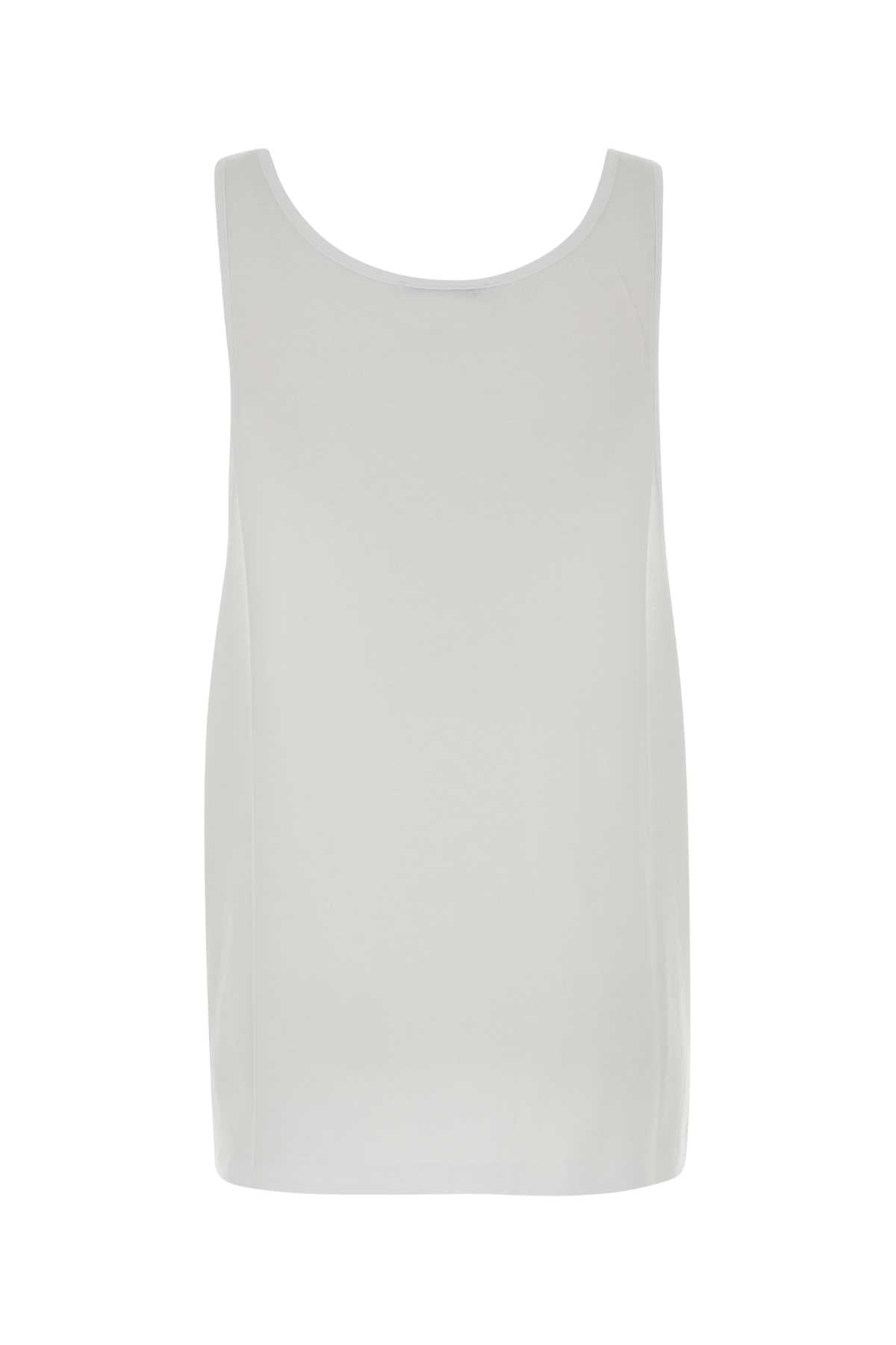 Stella Mccartney Women White Cotton Tank Top STELLA MCCARTNEY