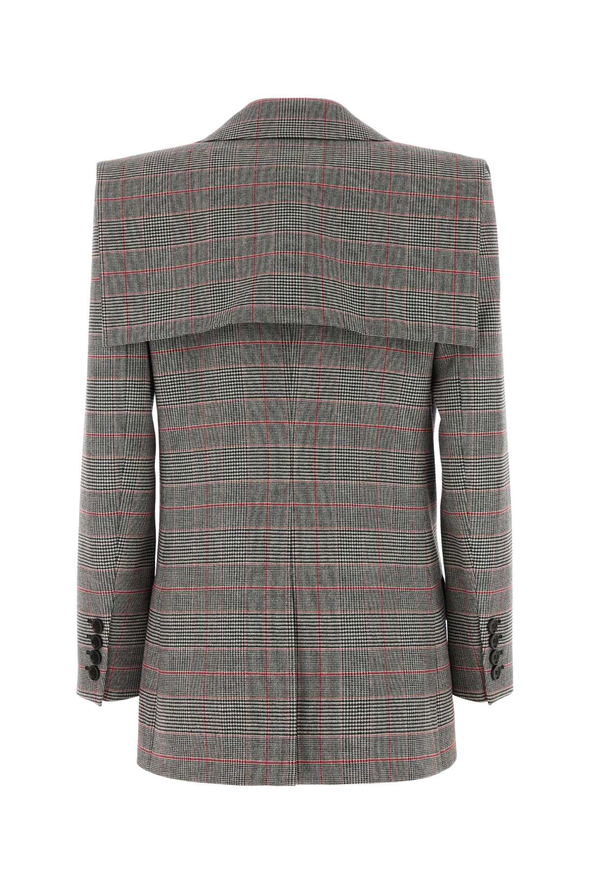 Chloe Women Embroidered Stretch Glencheck Blazer CHLOE