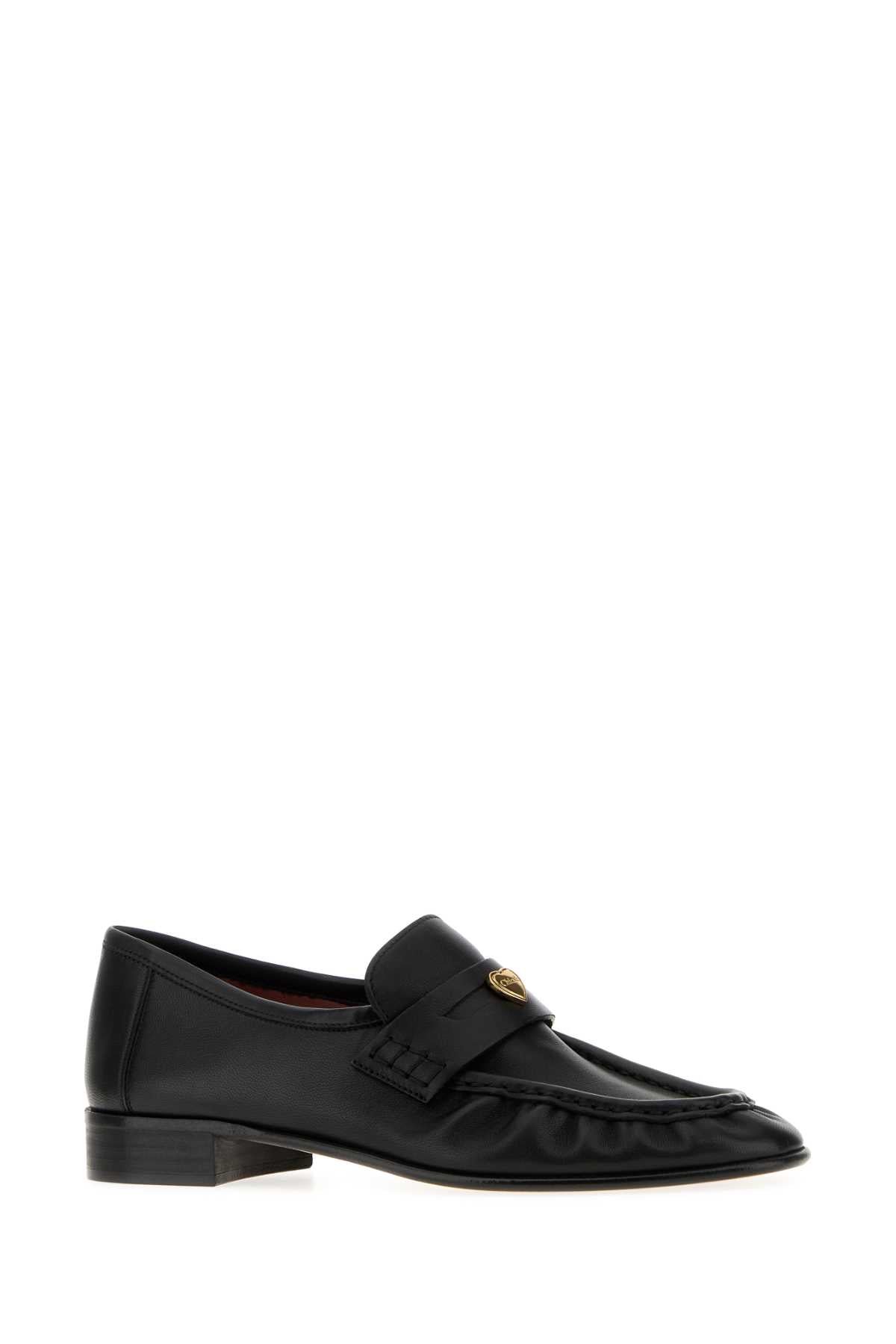 Chloe Women Black Leather Letti Loafers CHLOE