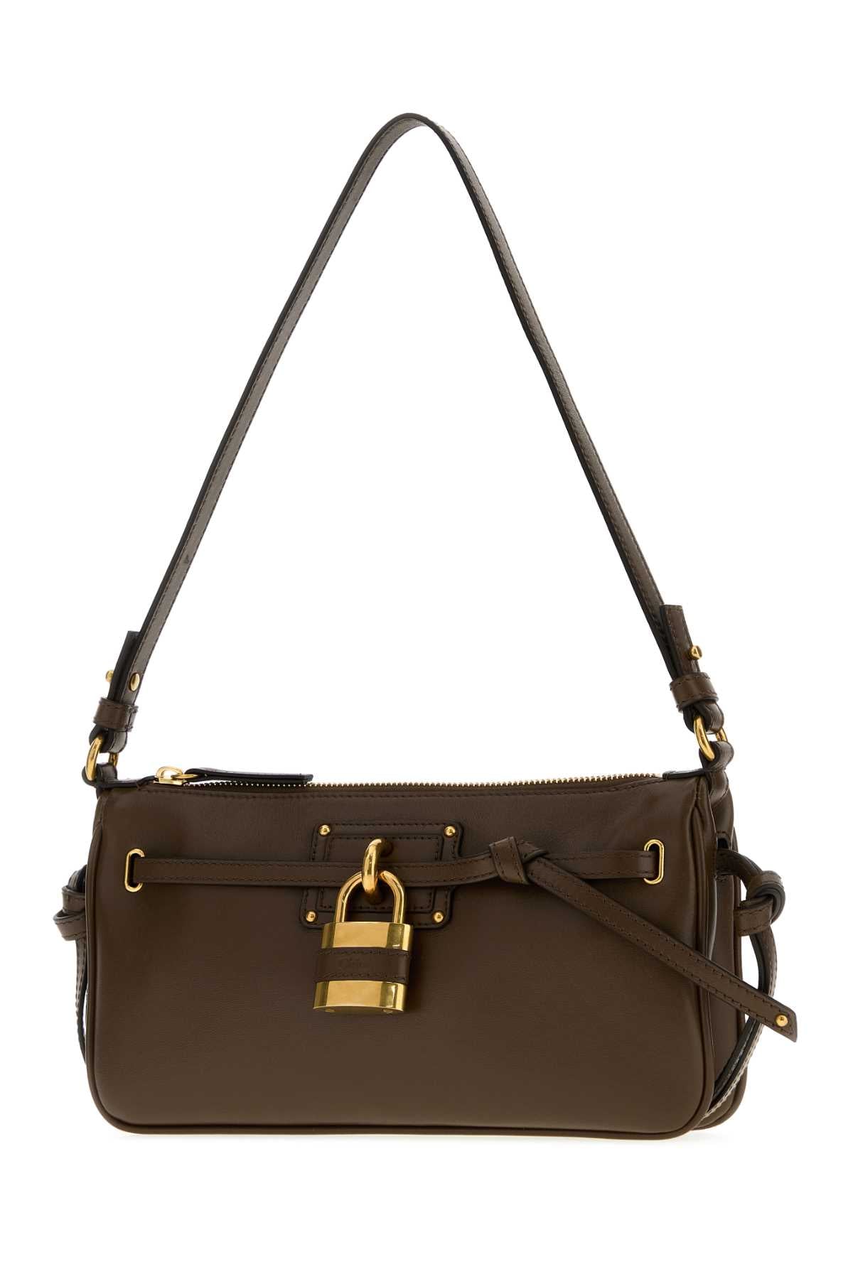Chloe Women Chocolate Nappa Leather Mini Paddington Sling Shoulder Bag CHLOE