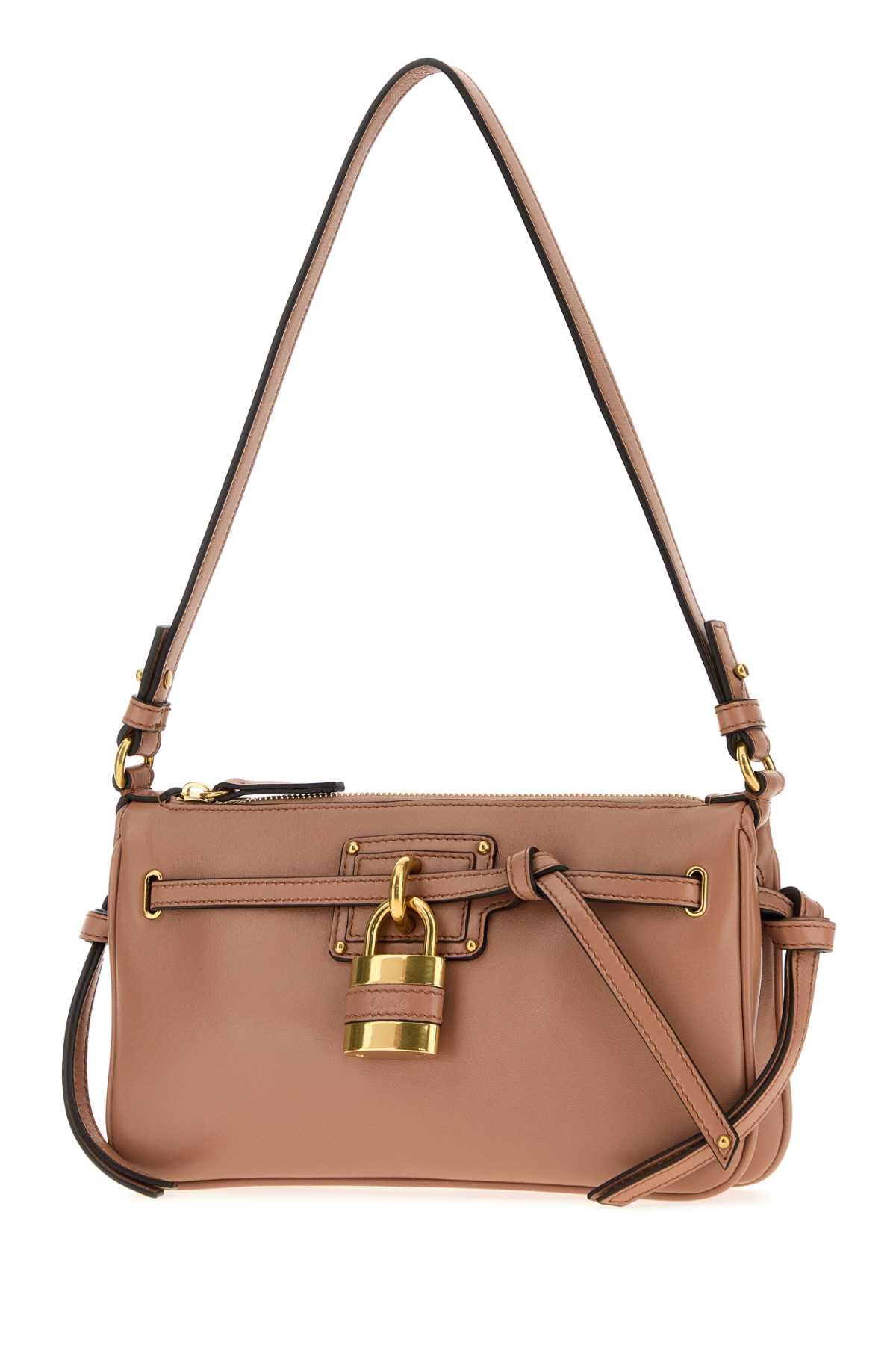 Chloe Women Antiqued Pink Nappa Leather Mini Paddington Sling Shoulder Bag CHLOE
