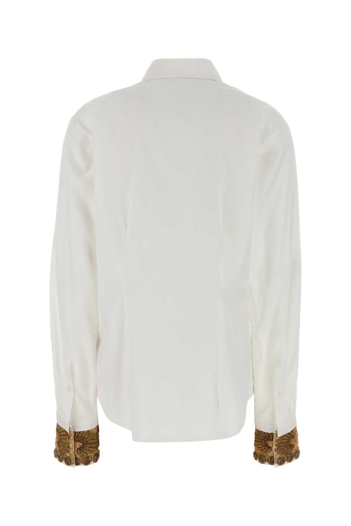 Dries Van Noten Women White Poplin Chloris Shirt