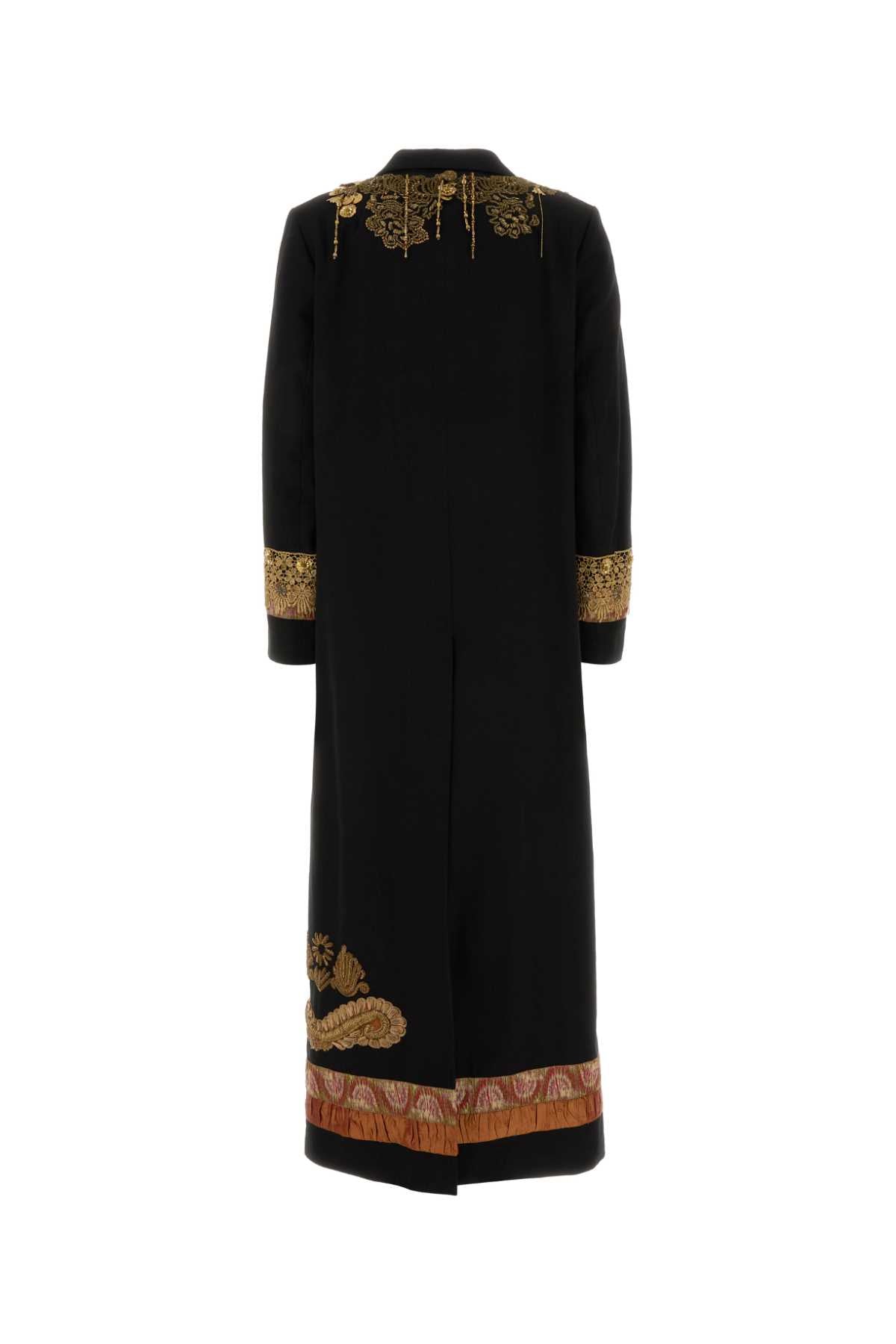Dries Van Noten Women Black Cotton Ricky Coat DRIES VAN NOTEN