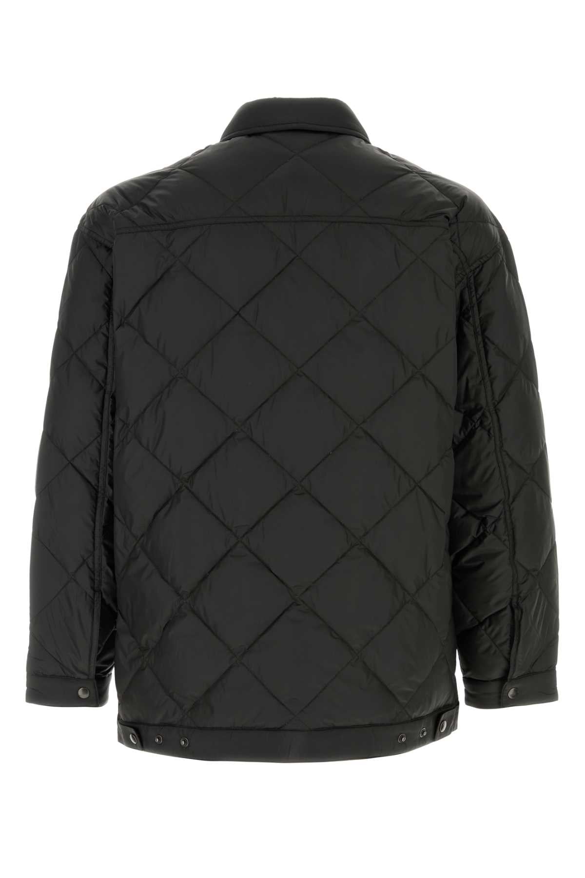 Prada Men Black Polyester Down Jacket PRADA