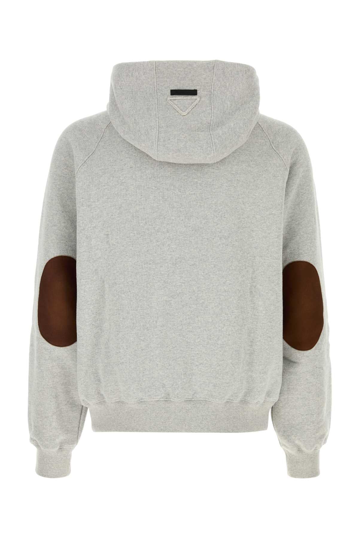 Prada Men Grey Cotton Sweatshirt PRADA