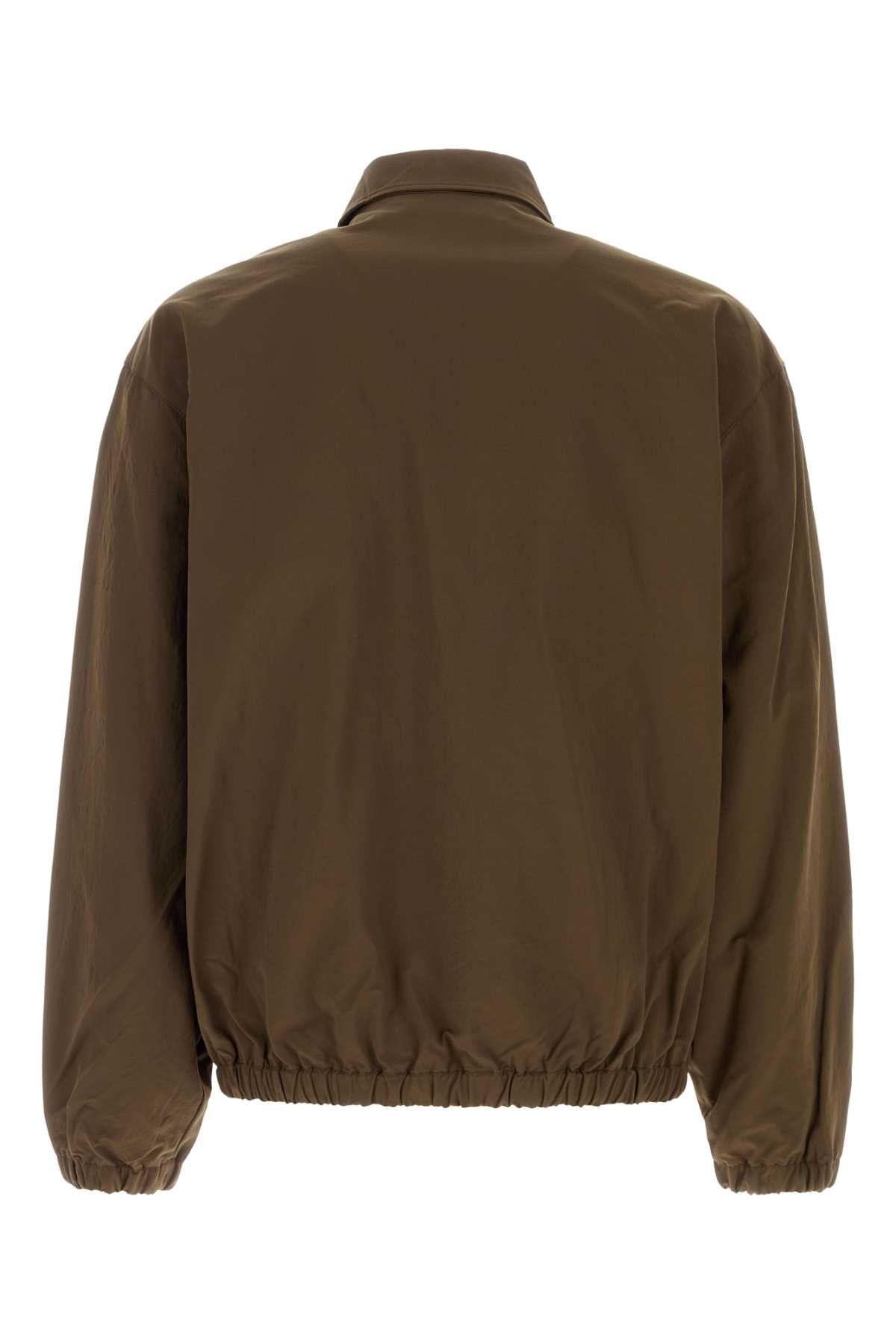 Prada Men Brown Nylon Jacket PRADA