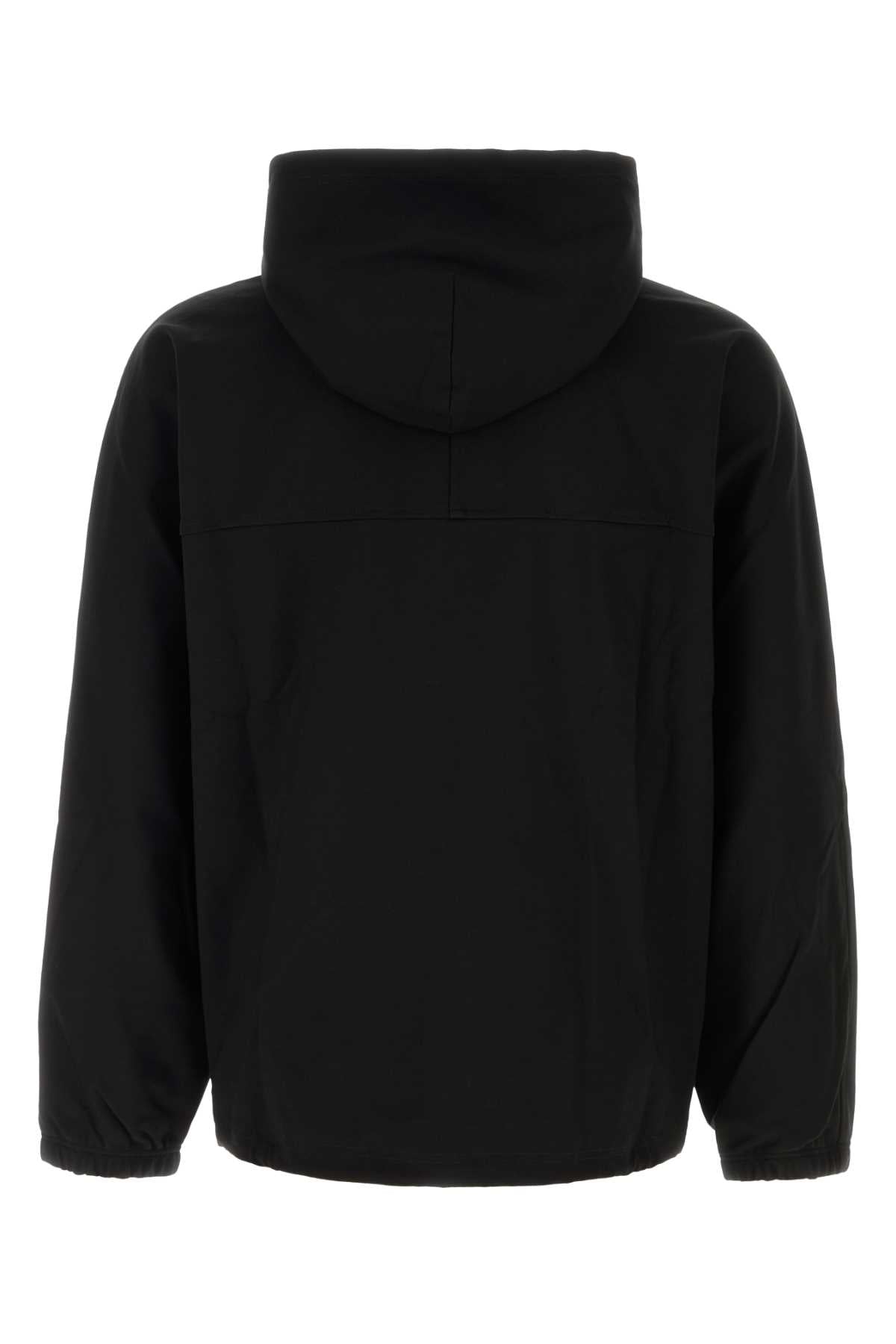 Prada Men Black Stretch Jersey Reversible Sweatshirt PRADA